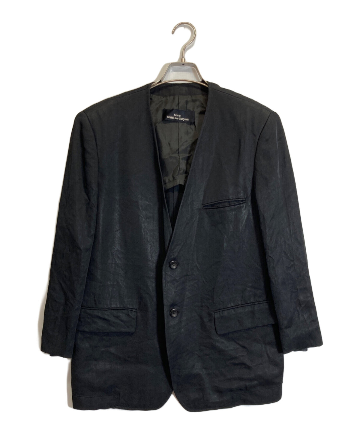 [Pre-owned] tricot COMME des GARCONS Triacetate No Collar Jacket TJ-110460