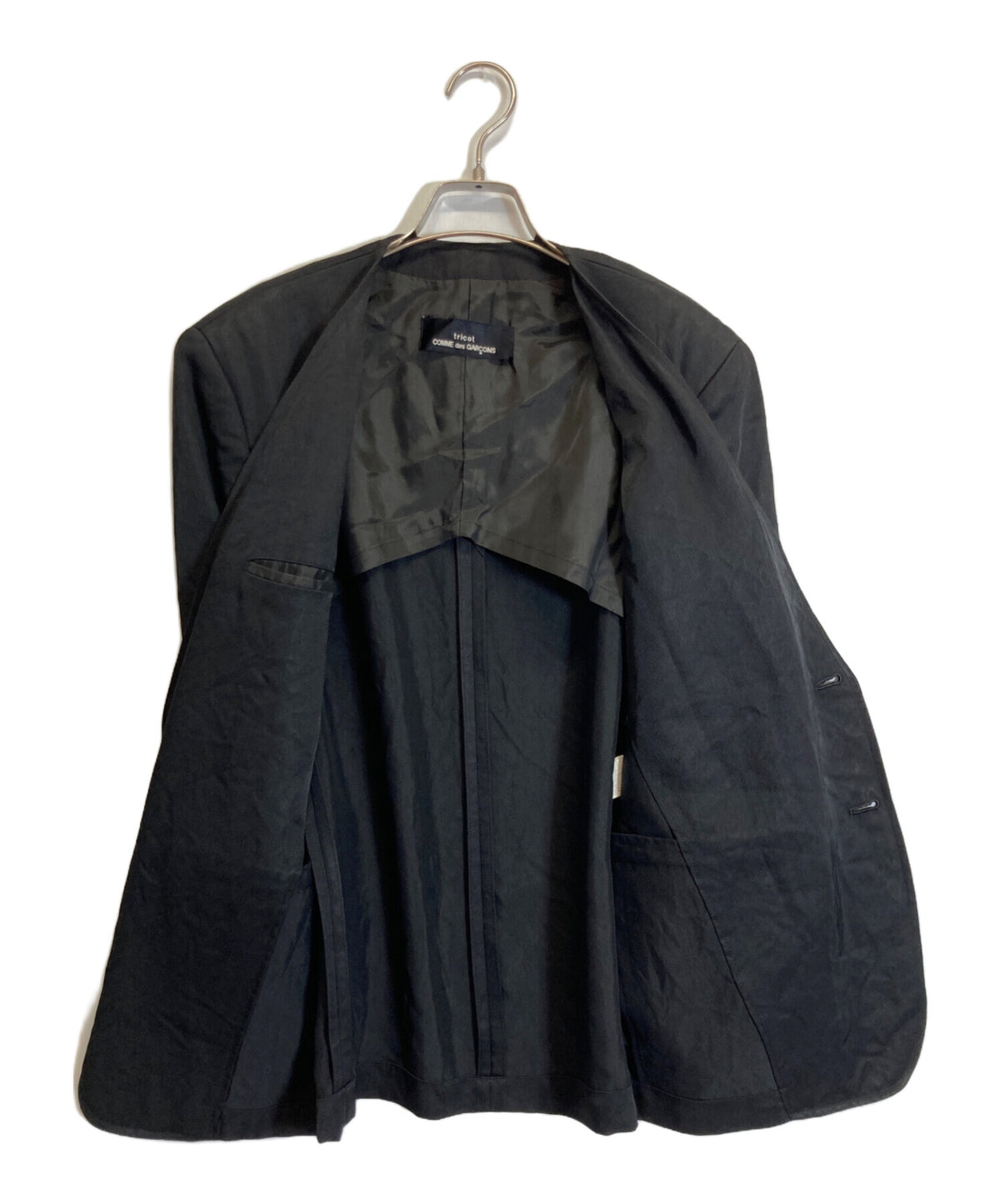 [Pre-owned] tricot COMME des GARCONS Triacetate No Collar Jacket TJ-110460