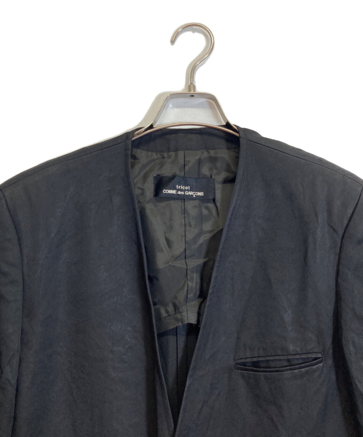 [Pre-owned] tricot COMME des GARCONS Triacetate No Collar Jacket TJ-110460