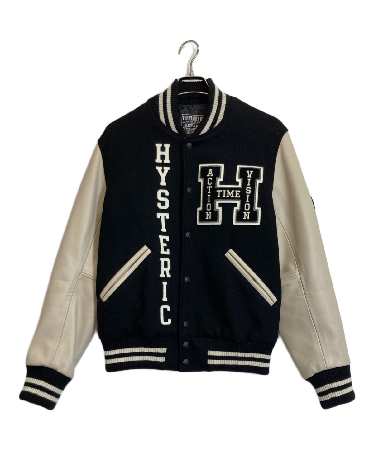 [Pre-owned] Hysteric Glamour SEE NO EVIL embroidered stadium jacket 02223AB09