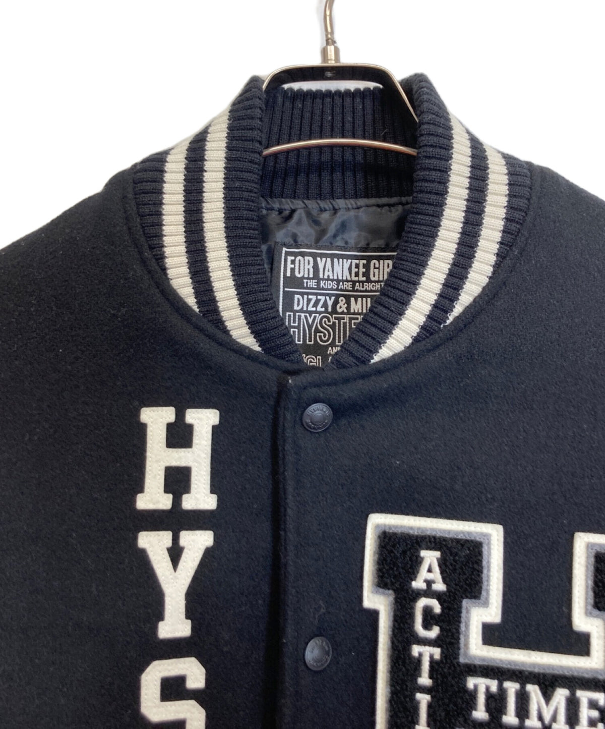 [Pre-owned] Hysteric Glamour SEE NO EVIL embroidered stadium jacket 02223AB09