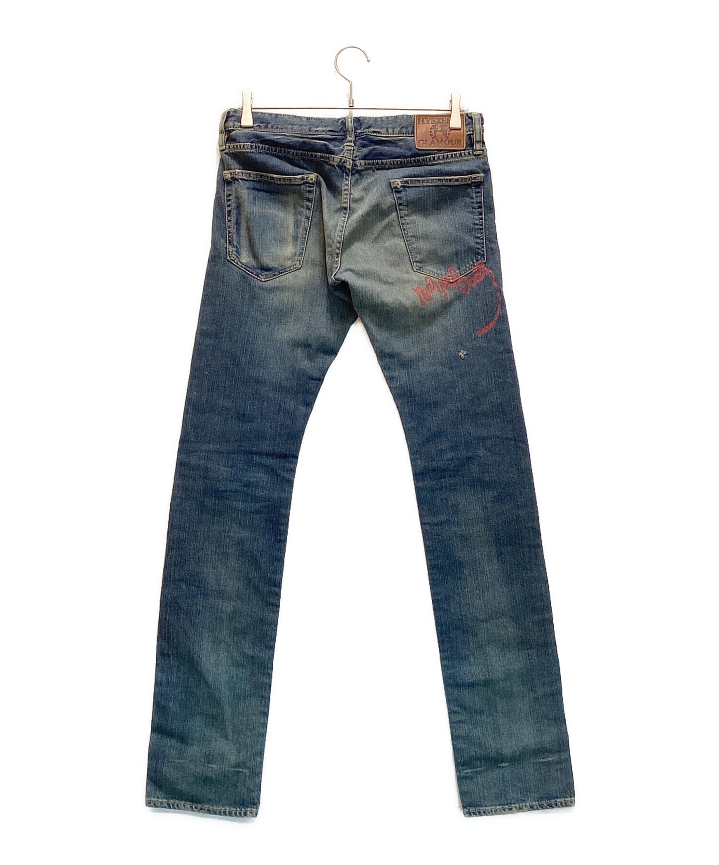 [Pre-owned] Hysteric Glamour New York Dolls Denim Pants Straight Stretch Studded 4AP-3013