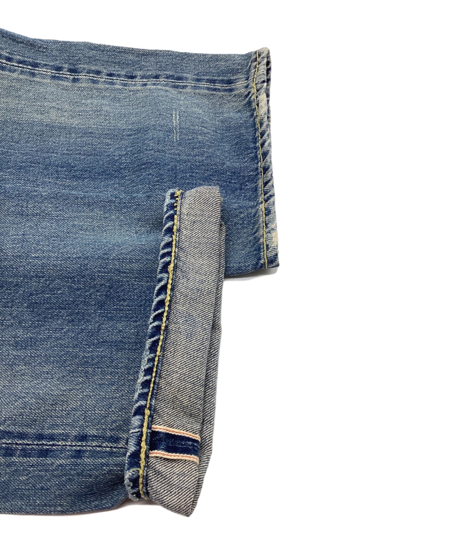 [Pre-owned] Hysteric Glamour Small Window Remake Denim Pants Straight Damaged Studded 4AP-2103