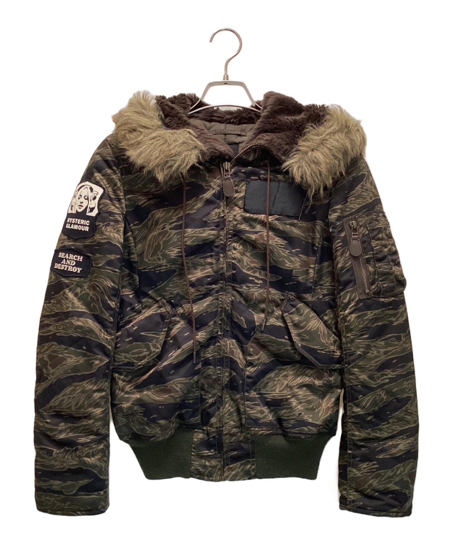 [Pre-owned] Hysteric Glamour Tiger Camo N2-B Jacket Hoodie Military 0193ab02