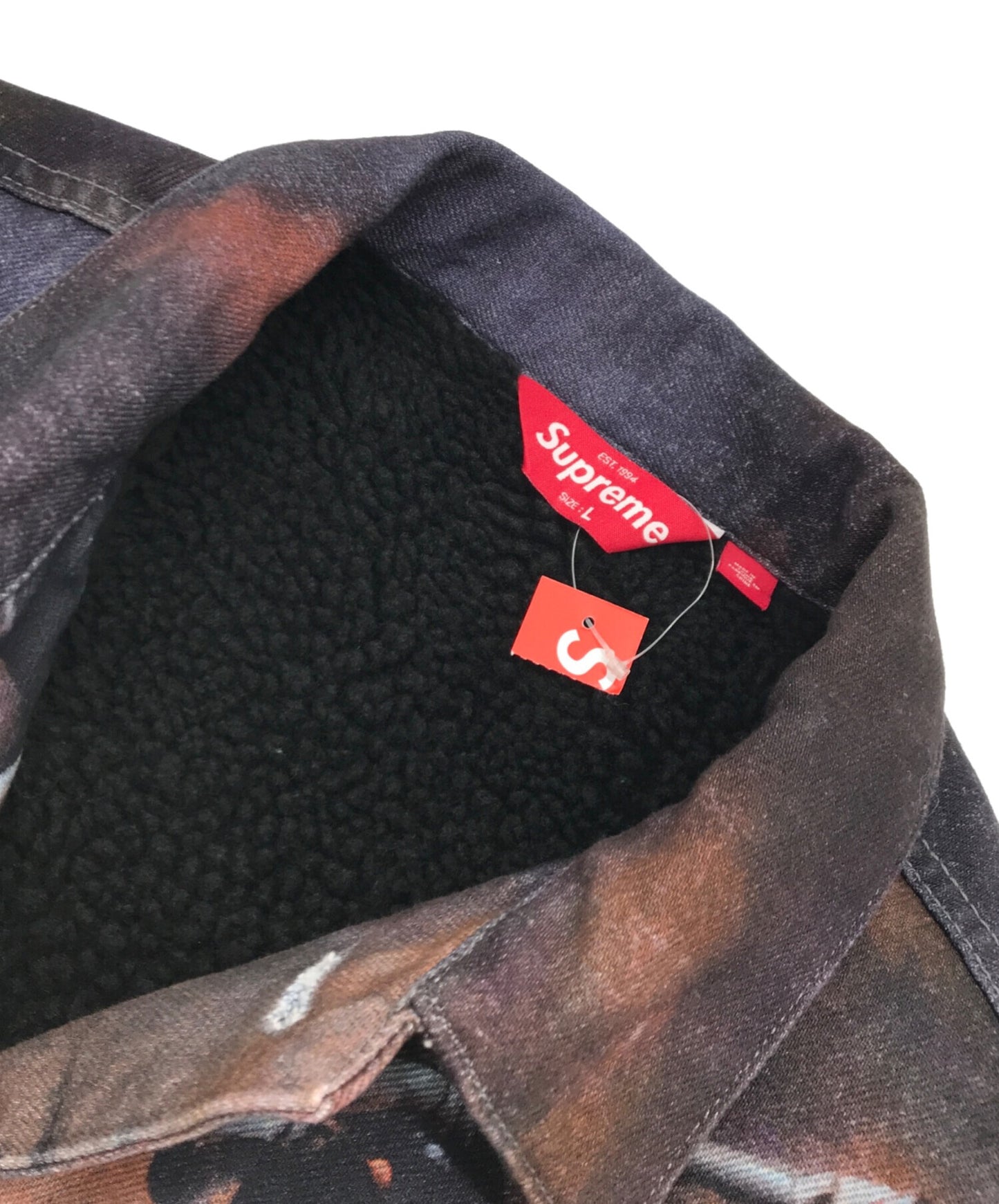 [Pre-owned] SUPREME Four Shearling Rind Tracker Jacket "Multi"