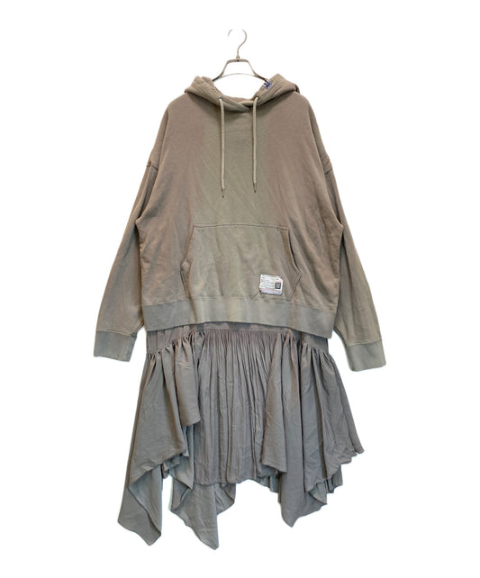[Pre-owned] Maison MIHARA YASUHIRO Vintage Finish Docking Hoodie Dress B10DR611