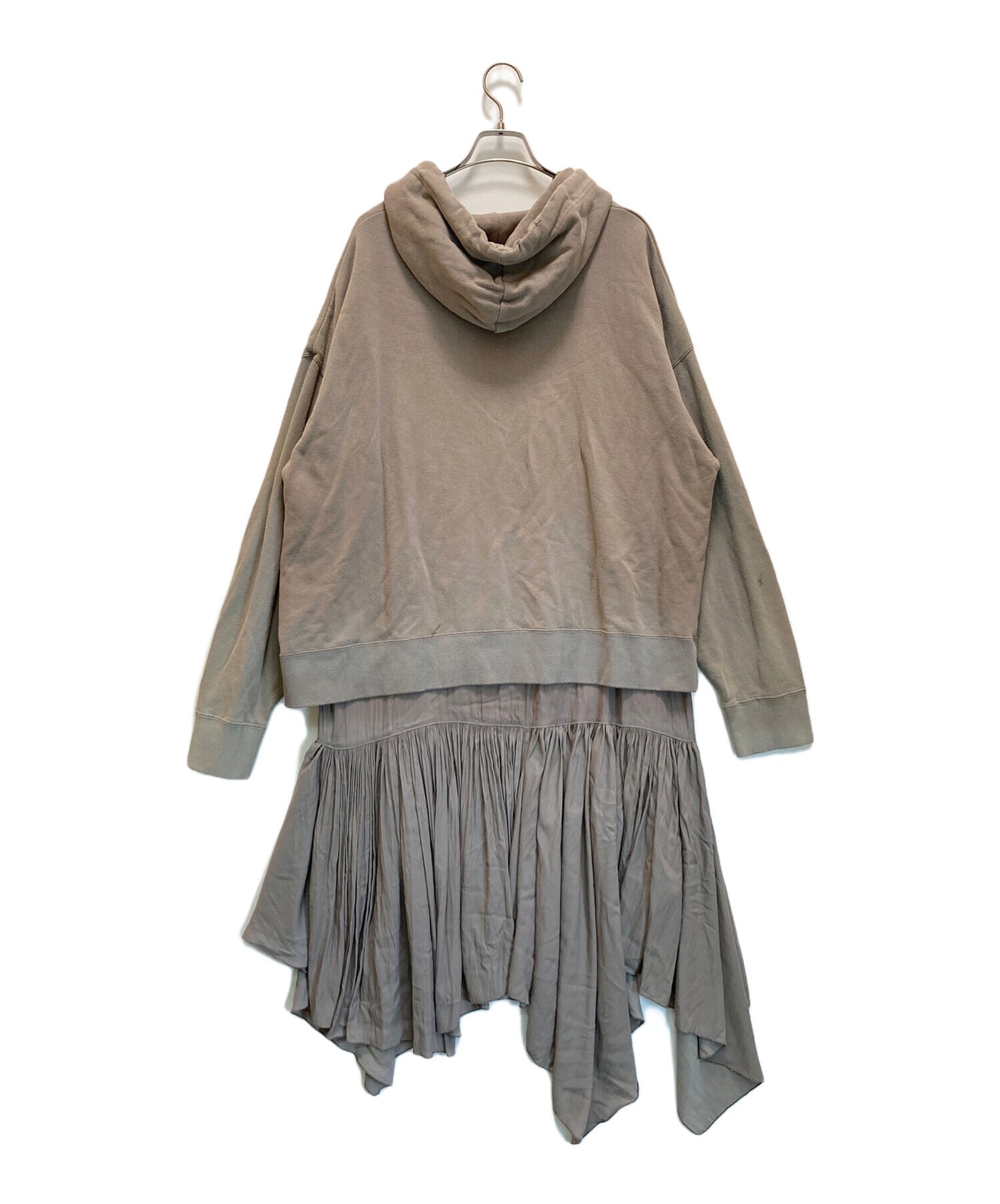 [Pre-owned] Maison MIHARA YASUHIRO Vintage Finish Docking Hoodie Dress B10DR611