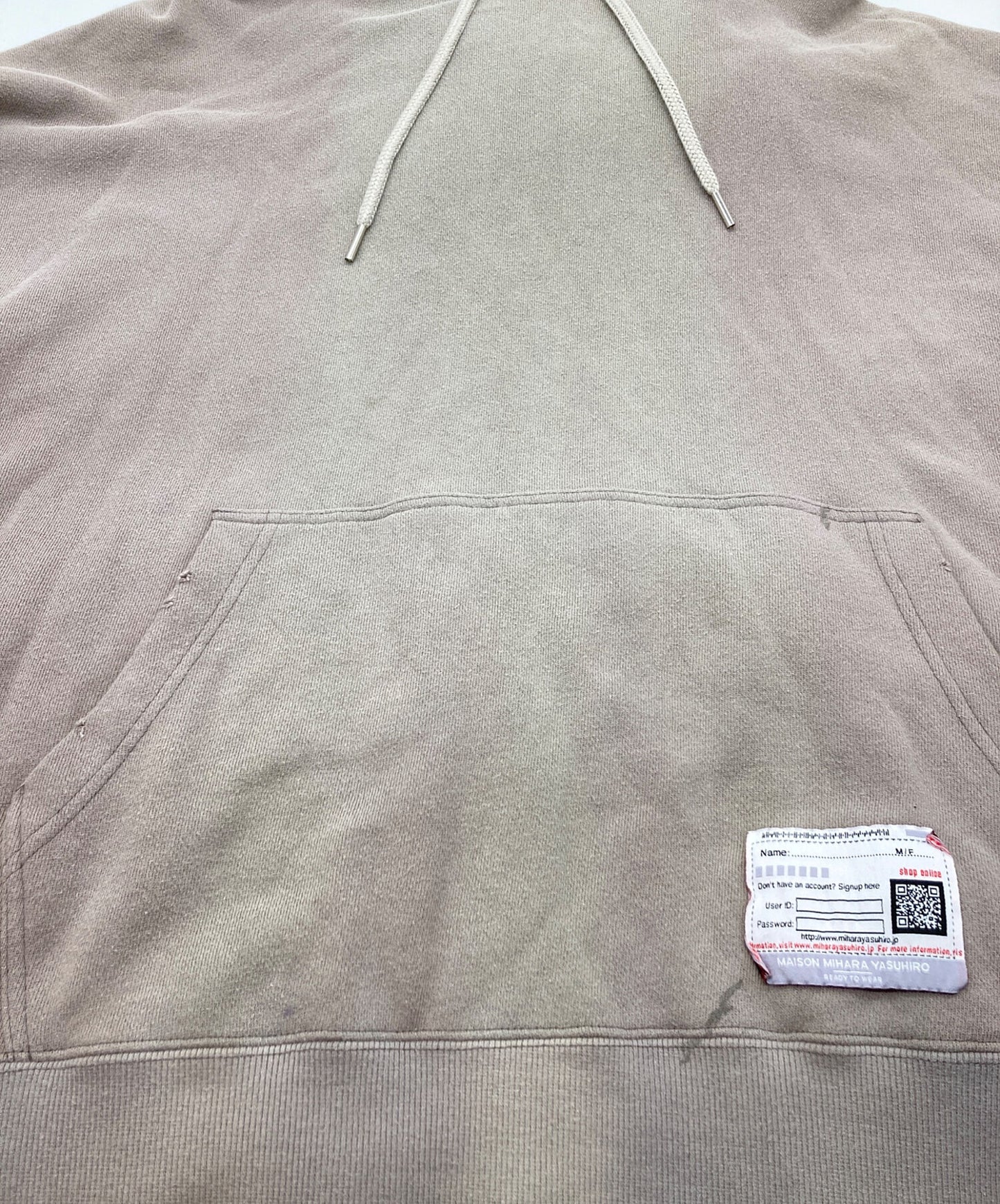 [Pre-owned] Maison MIHARA YASUHIRO Vintage Finish Docking Hoodie Dress B10DR611