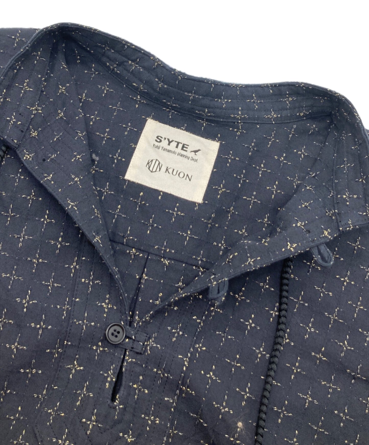 [Pre-owned] s'yte Cotton Cloth Stitched Tassel Shirt Pullover Shirt Blouse Shirt UM-B20-035