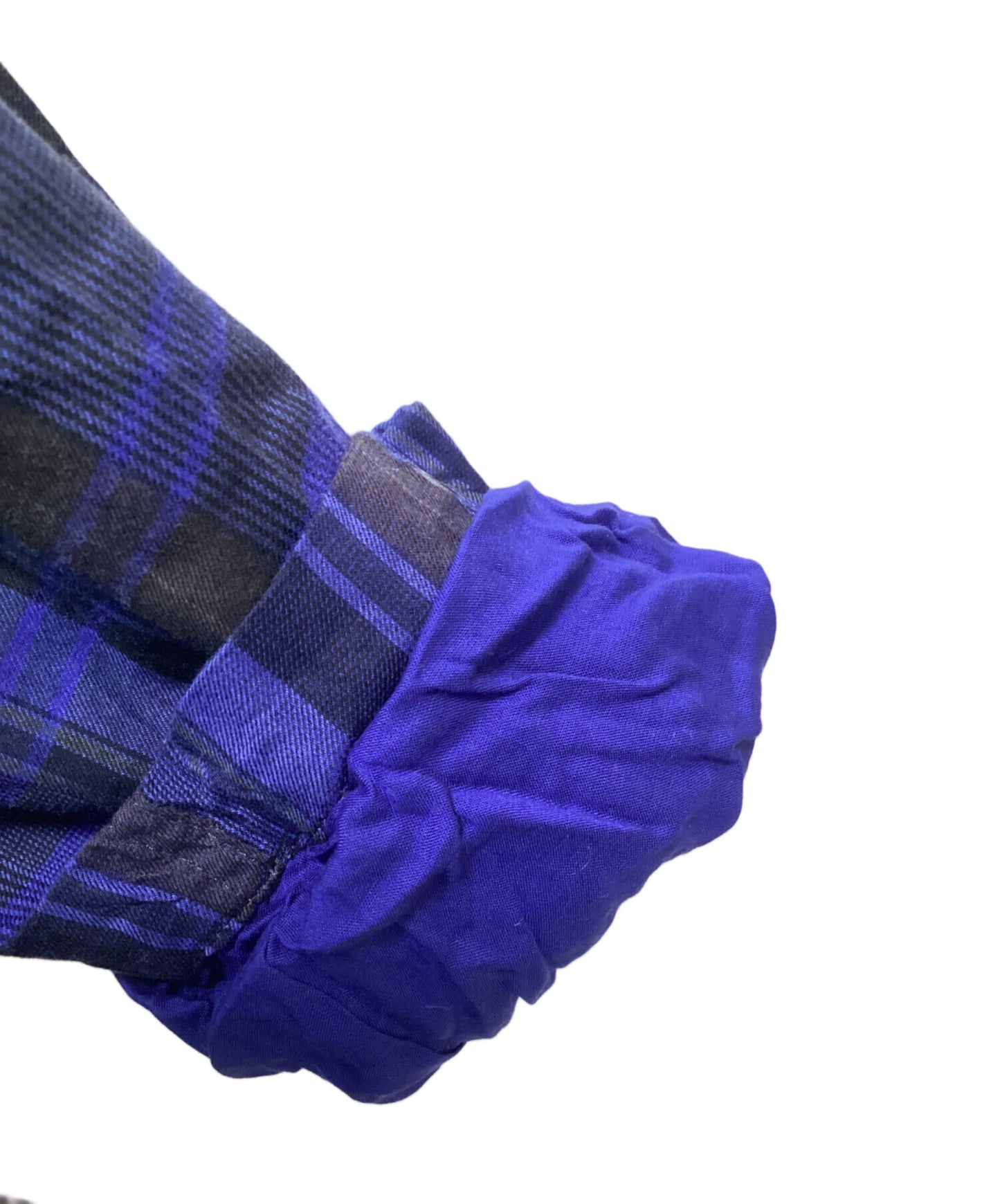 [Pre-owned] Y's PLAID COAT DRESS / Plaid Coat Dress / Shirt Coat / Hooded Coat / Hooded Shirt / Shirt Parka YX-D03-800