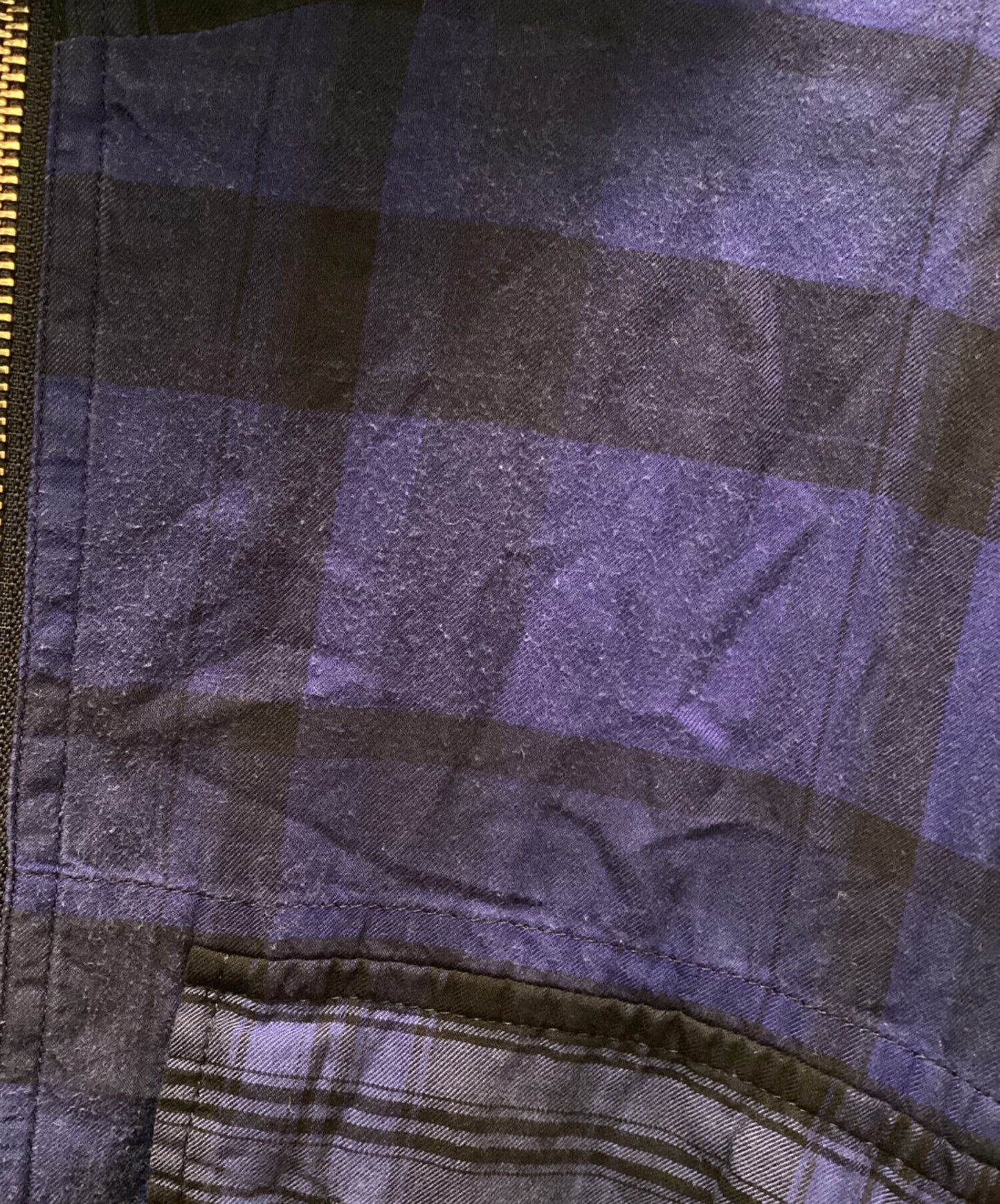 [Pre-owned] Y's PLAID COAT DRESS / Plaid Coat Dress / Shirt Coat / Hooded Coat / Hooded Shirt / Shirt Parka YX-D03-800