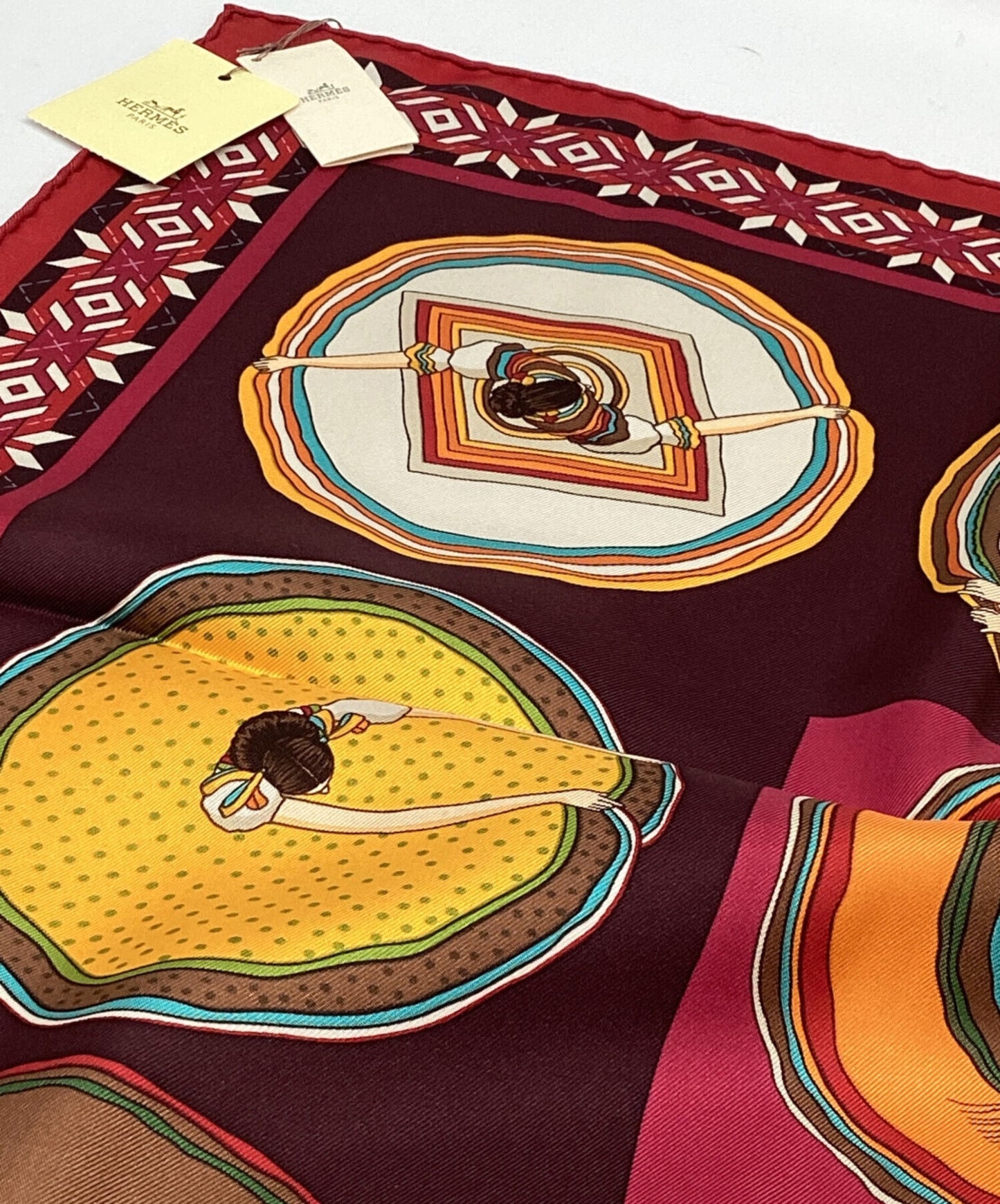 [Pre-owned] HERMES Carre 90 Belles du Mexique Beautiful Mexico / Stole