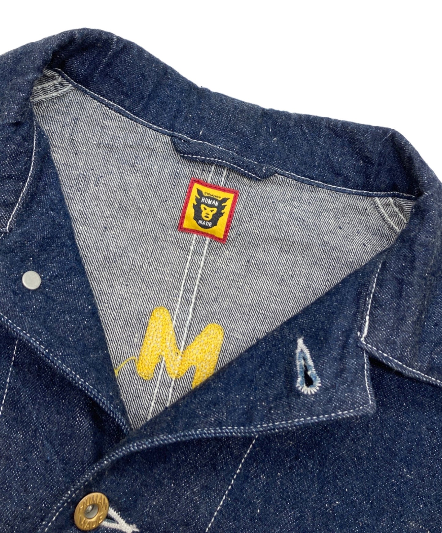 [Pre-owned] HUMAN MADE Back Logo Denim Coverall Jacket Denim Jacket Work Jacket HM24JK006