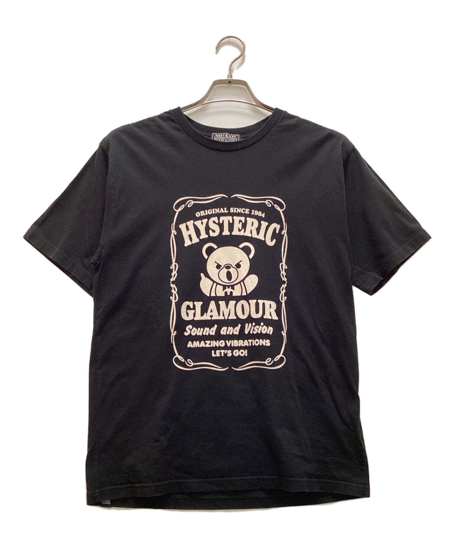 [Pre-owned] Hysteric Glamour BEAR LABEL T-shirt / BEAR LEVEL T-shirt / Short-sleeved printed cut and sewn 02221CT01