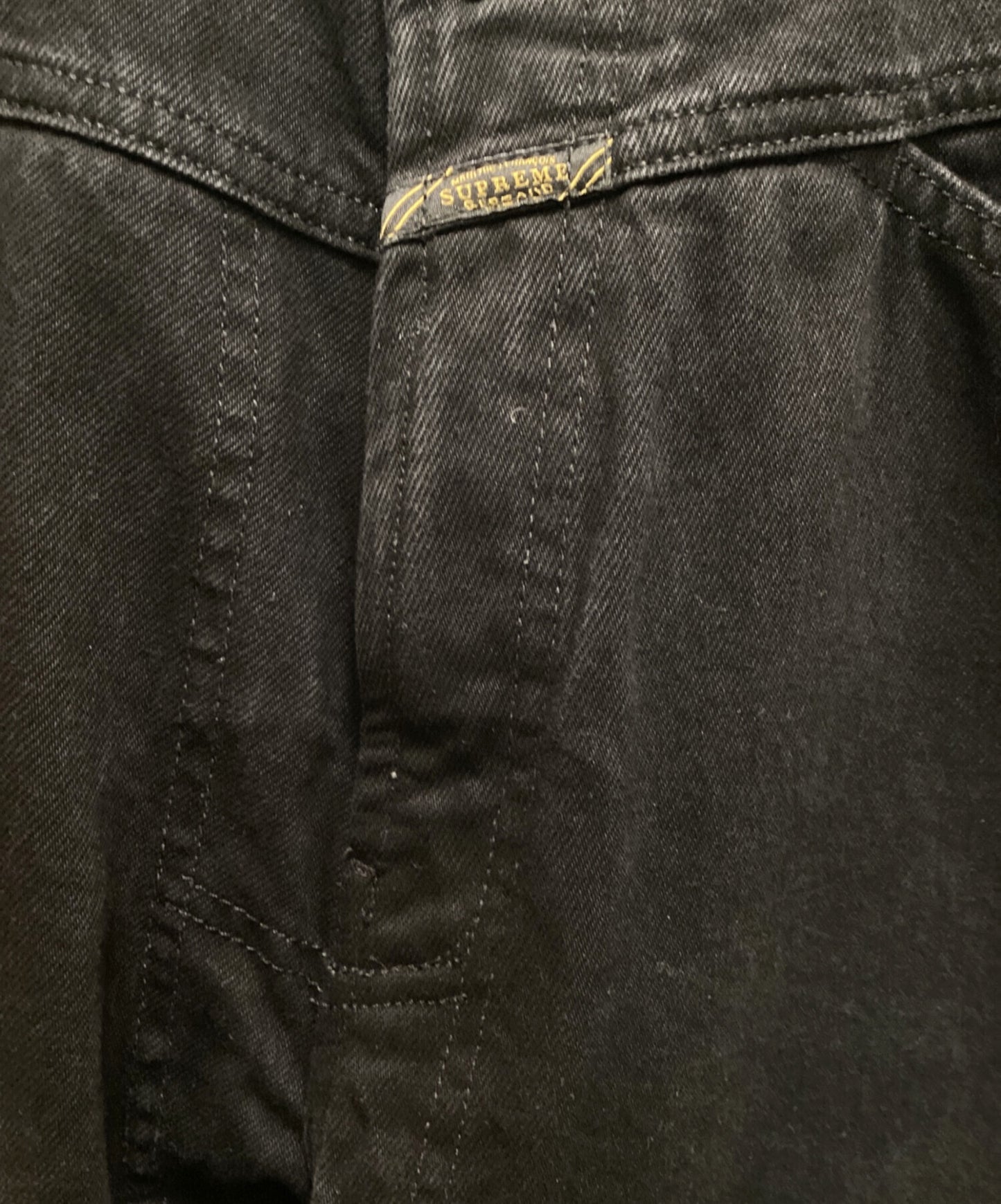 [Pre-owned] SUPREME X-Seam Baggy Jean / Collaboration X-Seam Baggy Denim Pants / Baggy Jeans / Loose Fit Jeans / Black Denim