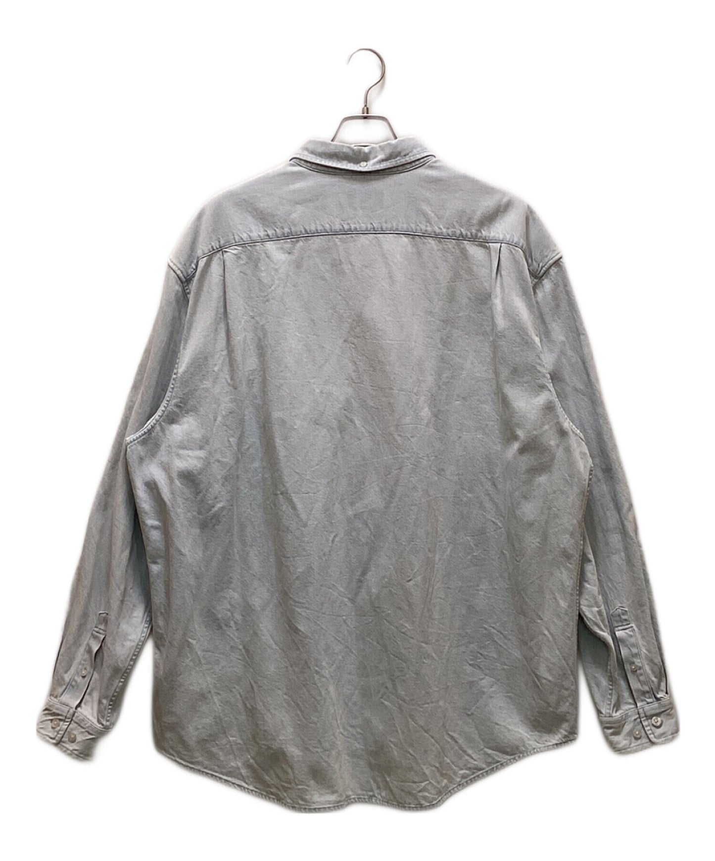 [Pre-owned] SUPREME Small Box Shirt 'Denim/Small Box Shirt/Oversized Shirt