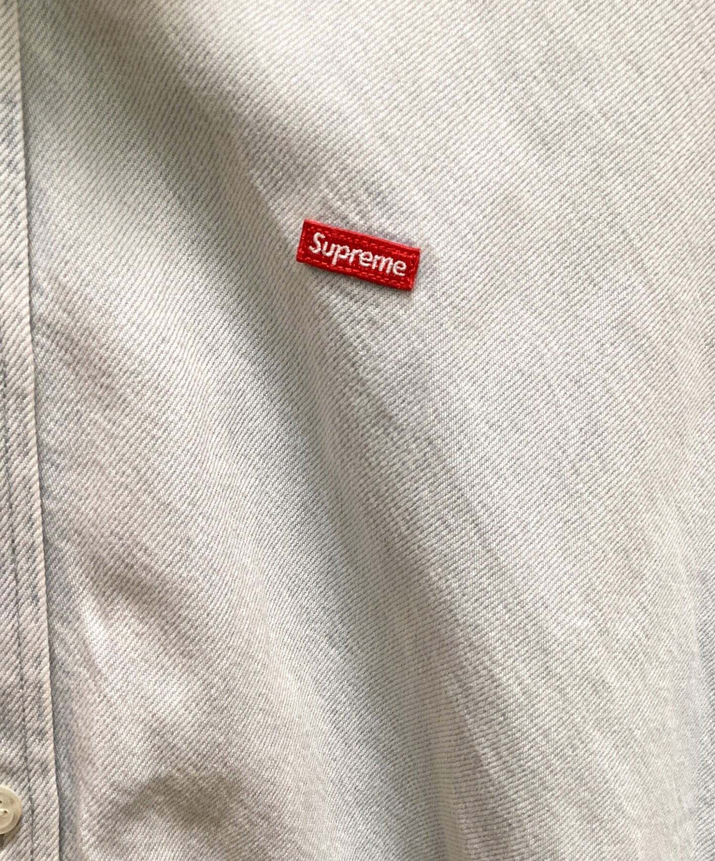 [Pre-owned] SUPREME Small Box Shirt 'Denim/Small Box Shirt/Oversized Shirt