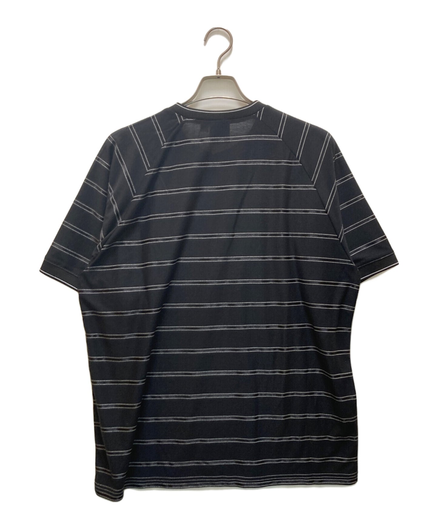[Pre-owned] SUPREME Stripe Soccer Jersey "Black" / Stripe T-Shirt / Collaboration T-Shirt