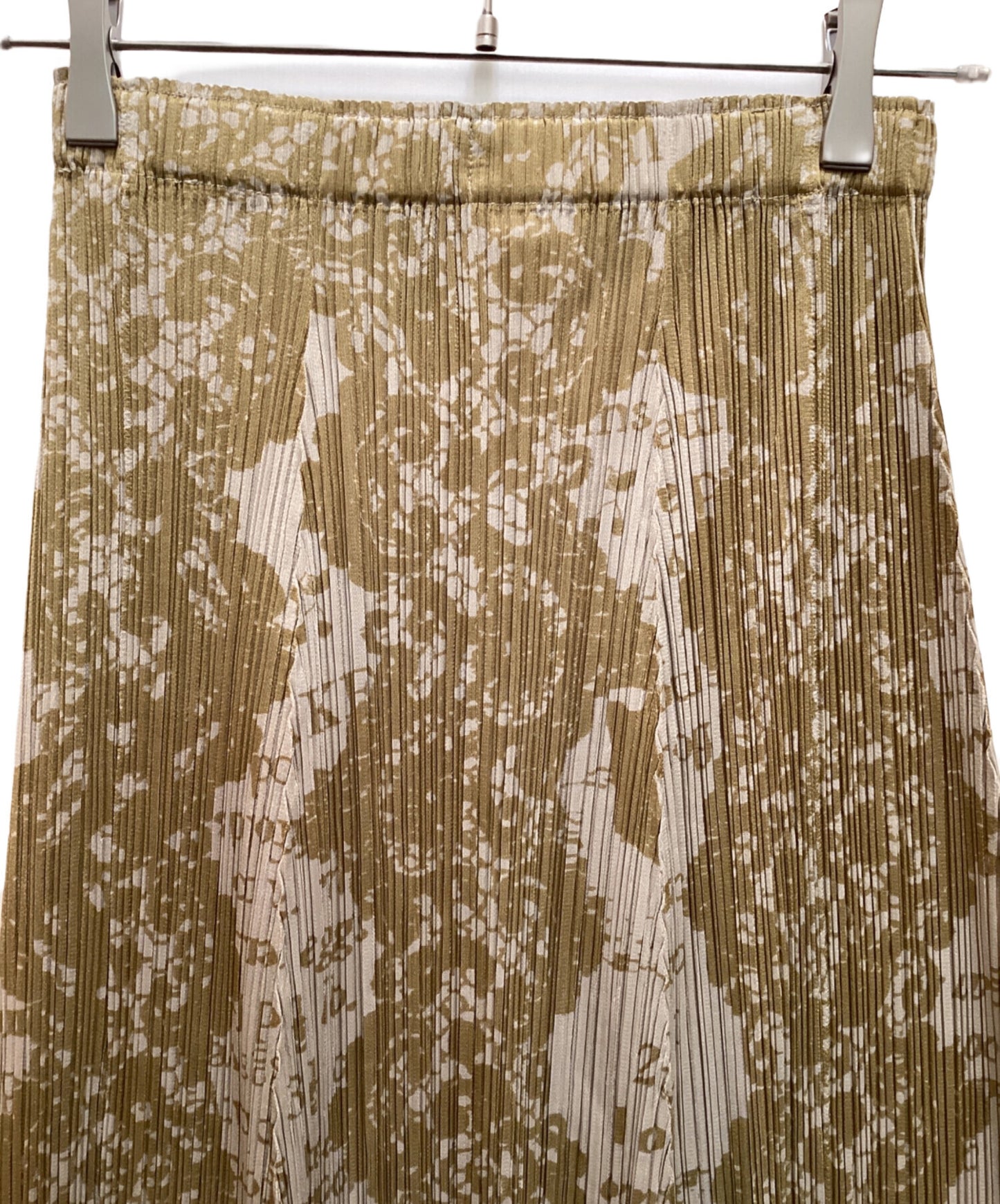 [Pre-owned] PLEATS PLEASE Food Recipe Long Pleated Skirt / Food Recipe Design Flare Skirt PP71-JG814