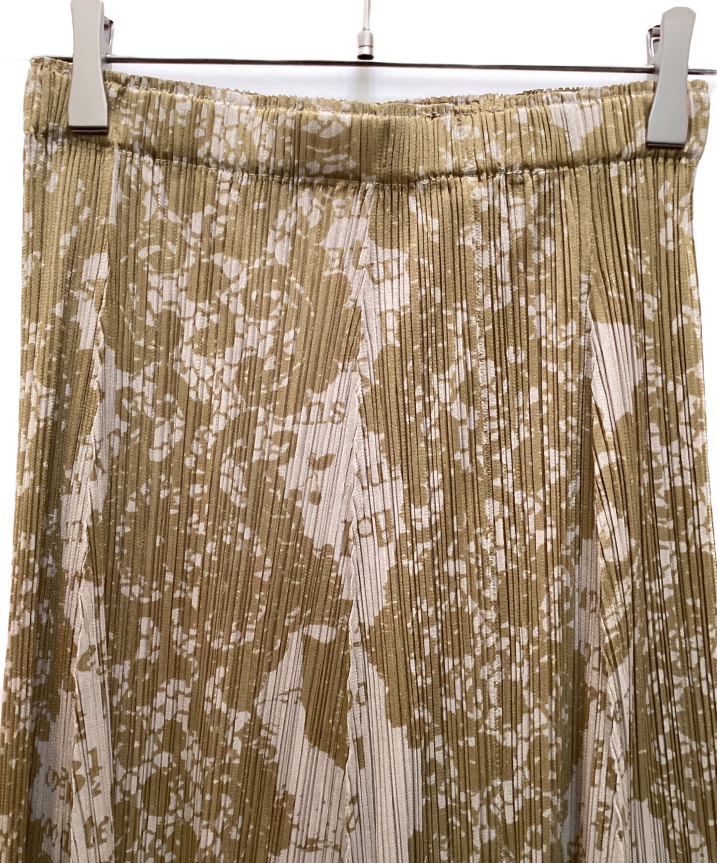 [Pre-owned] PLEATS PLEASE Food Recipe Long Pleated Skirt / Food Recipe Design Flare Skirt PP71-JG814