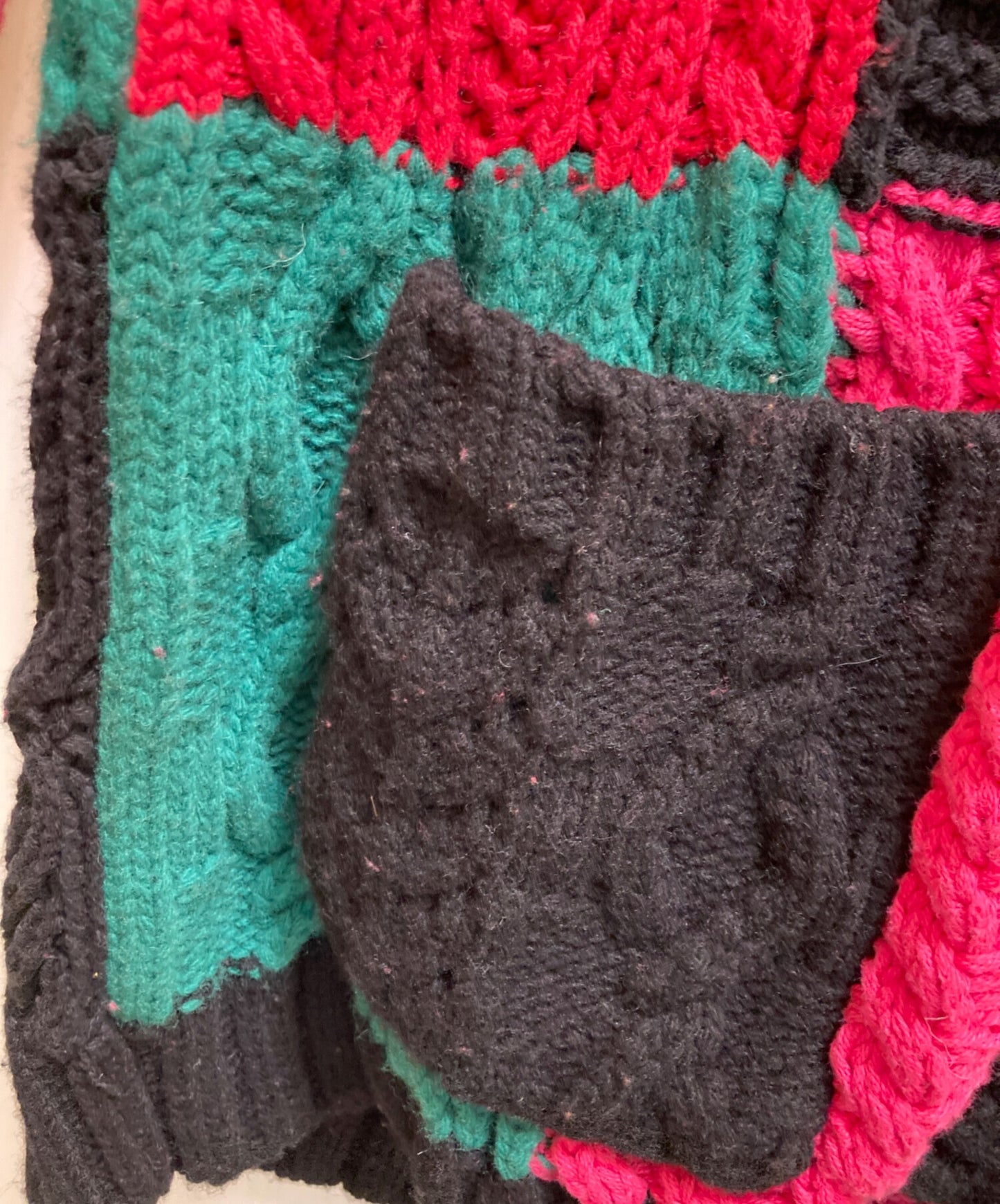 [Pre-owned] SUPREME Patchwork Cable Knit Cardigan Patchwork Cable Knit Cardigan Knit Cardigan