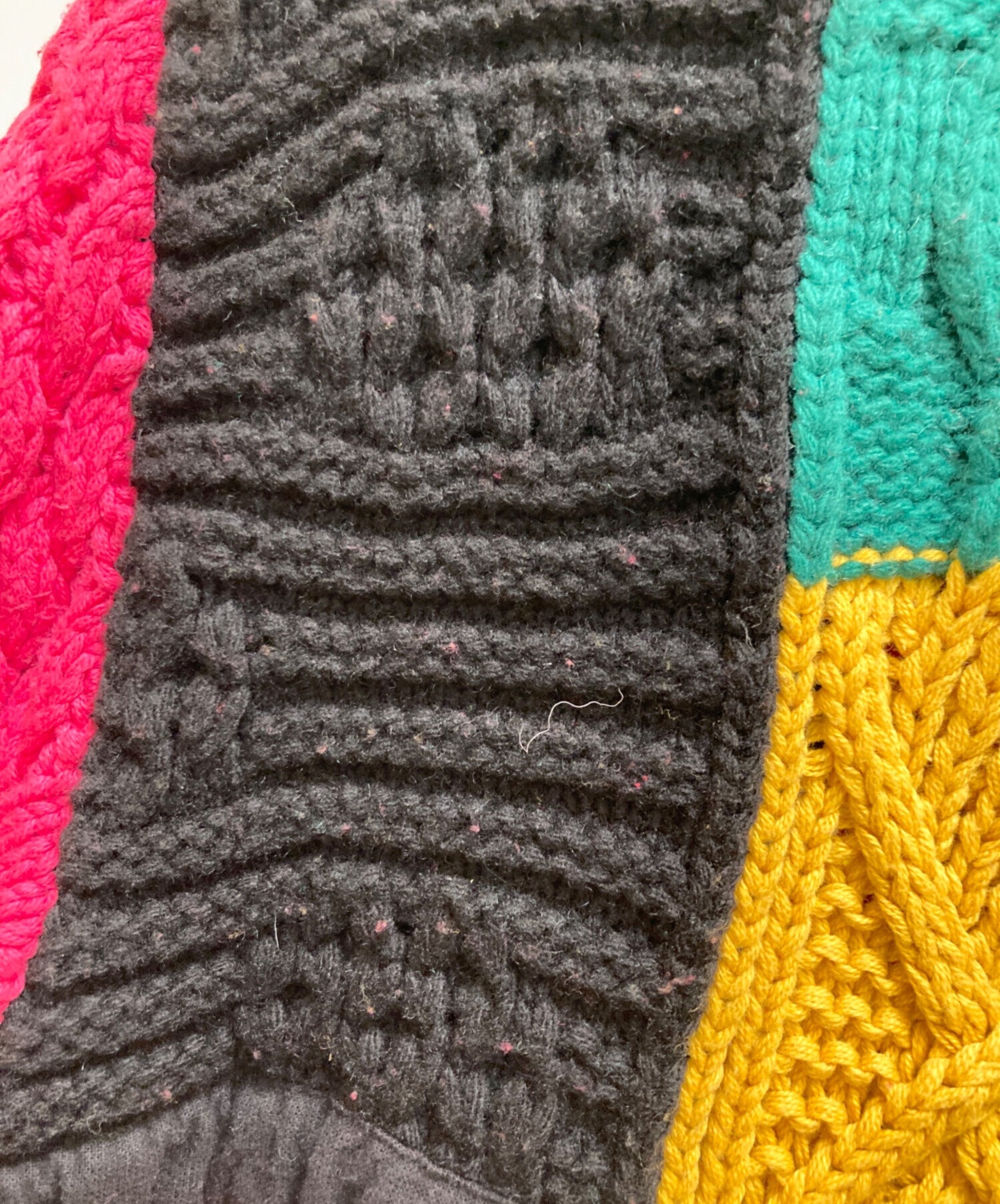 Pre-owned] SUPREME Patchwork Cable Knit Cardigan Patchwork Cable