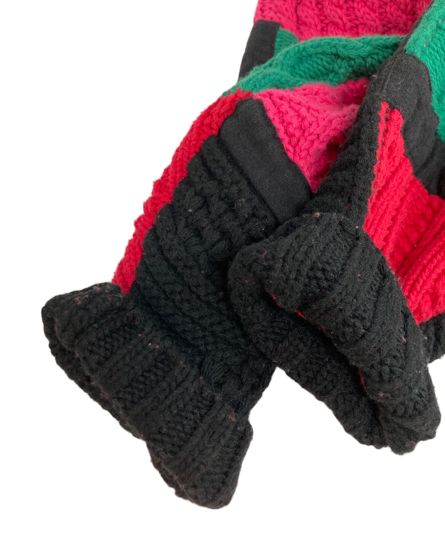 Pre-owned] SUPREME Patchwork Cable Knit Cardigan Patchwork Cable