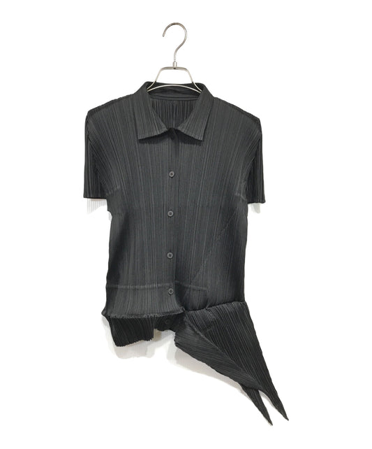 [Pre-owned] PLEATS PLEASE deformed-pleated shirt PP71-JJ204