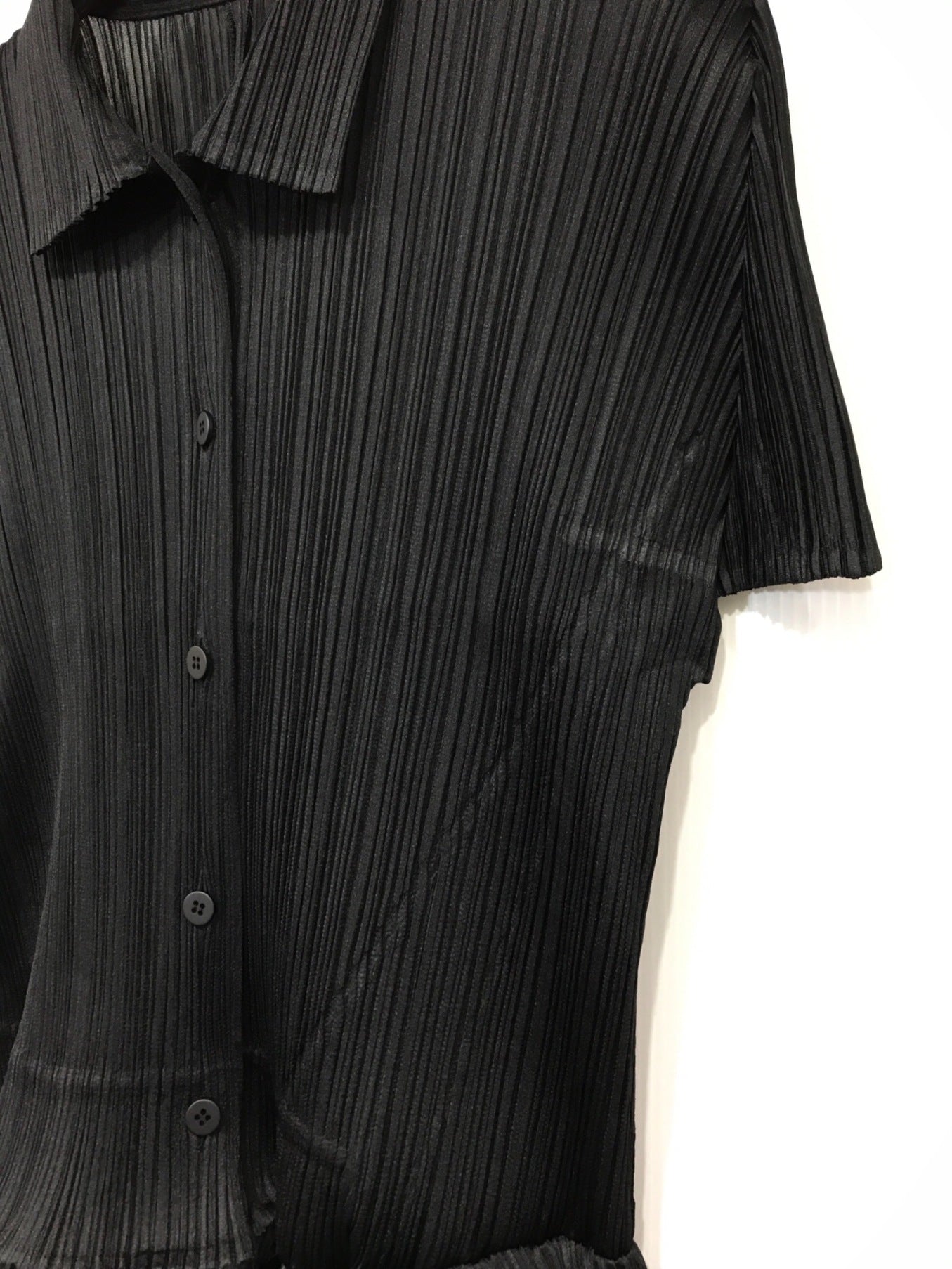 [Pre-owned] PLEATS PLEASE deformed-pleated shirt PP71-JJ204