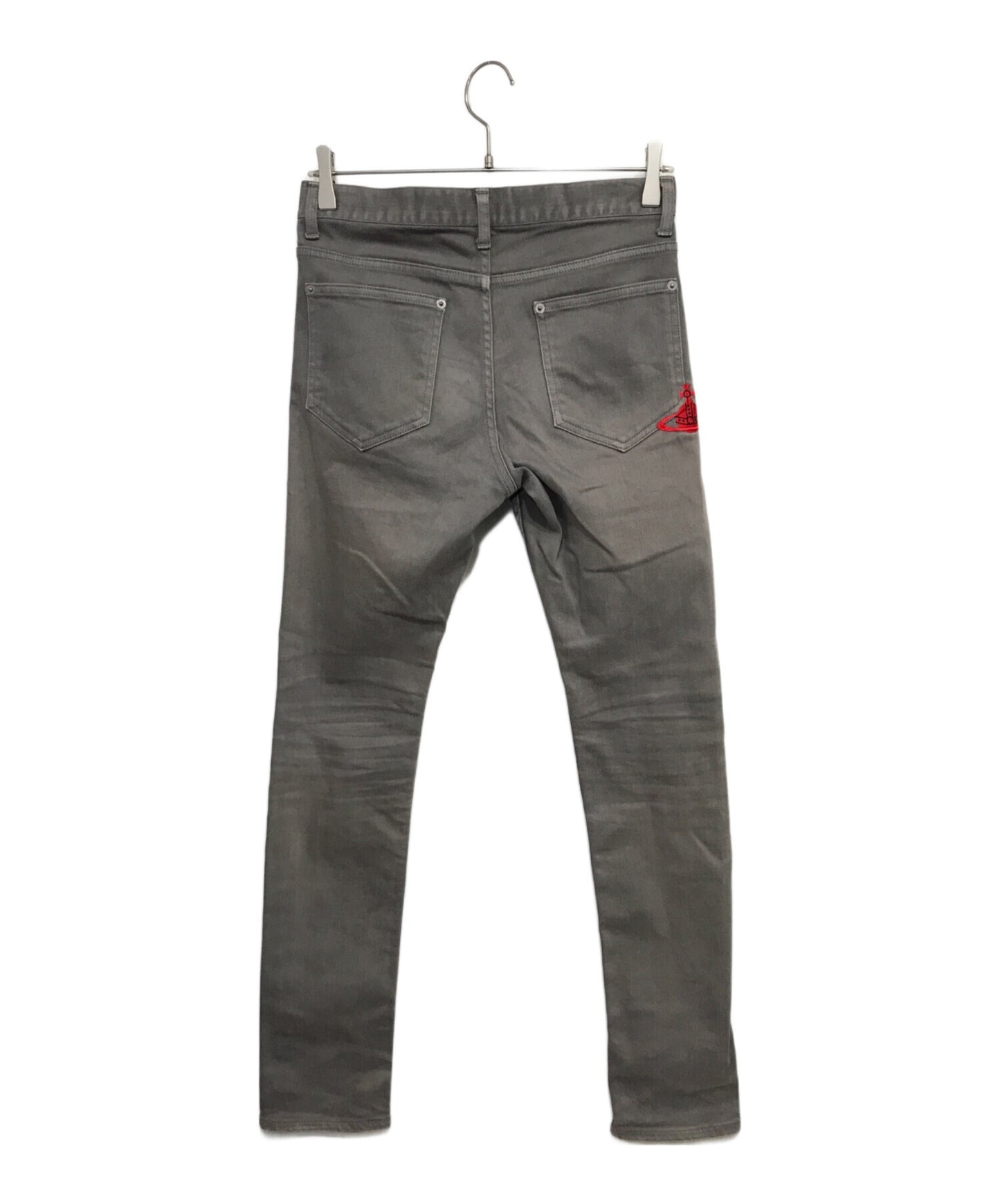 [Pre-owned] Vivienne Westwood man Orb Embroidered Skinny Denim Pants