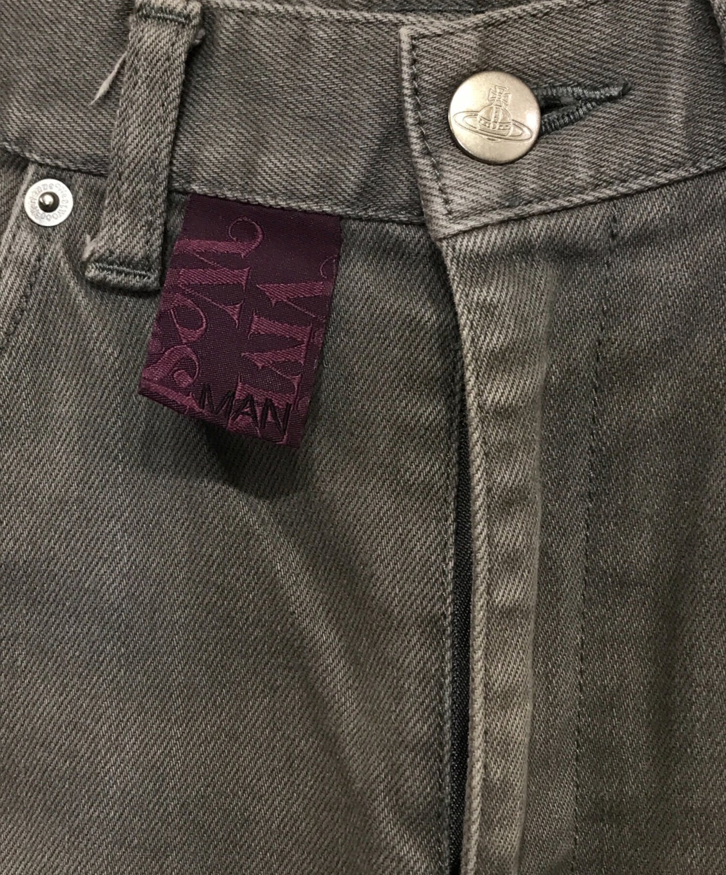 [Pre-owned] Vivienne Westwood man Orb Embroidered Skinny Denim Pants