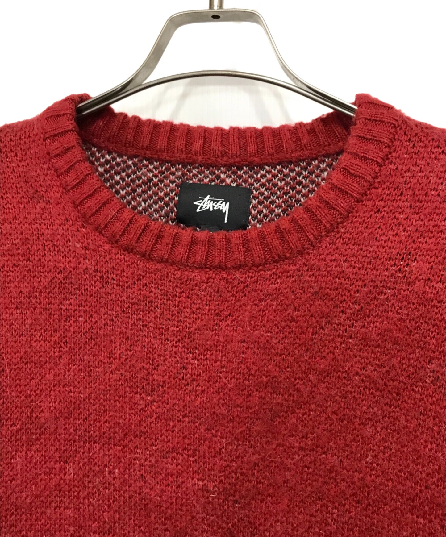 [Pre-owned] stussy 8 BALL HEAVY BRUSHED MOHAIR SWEATER 8 ball mohair blend knit 117078