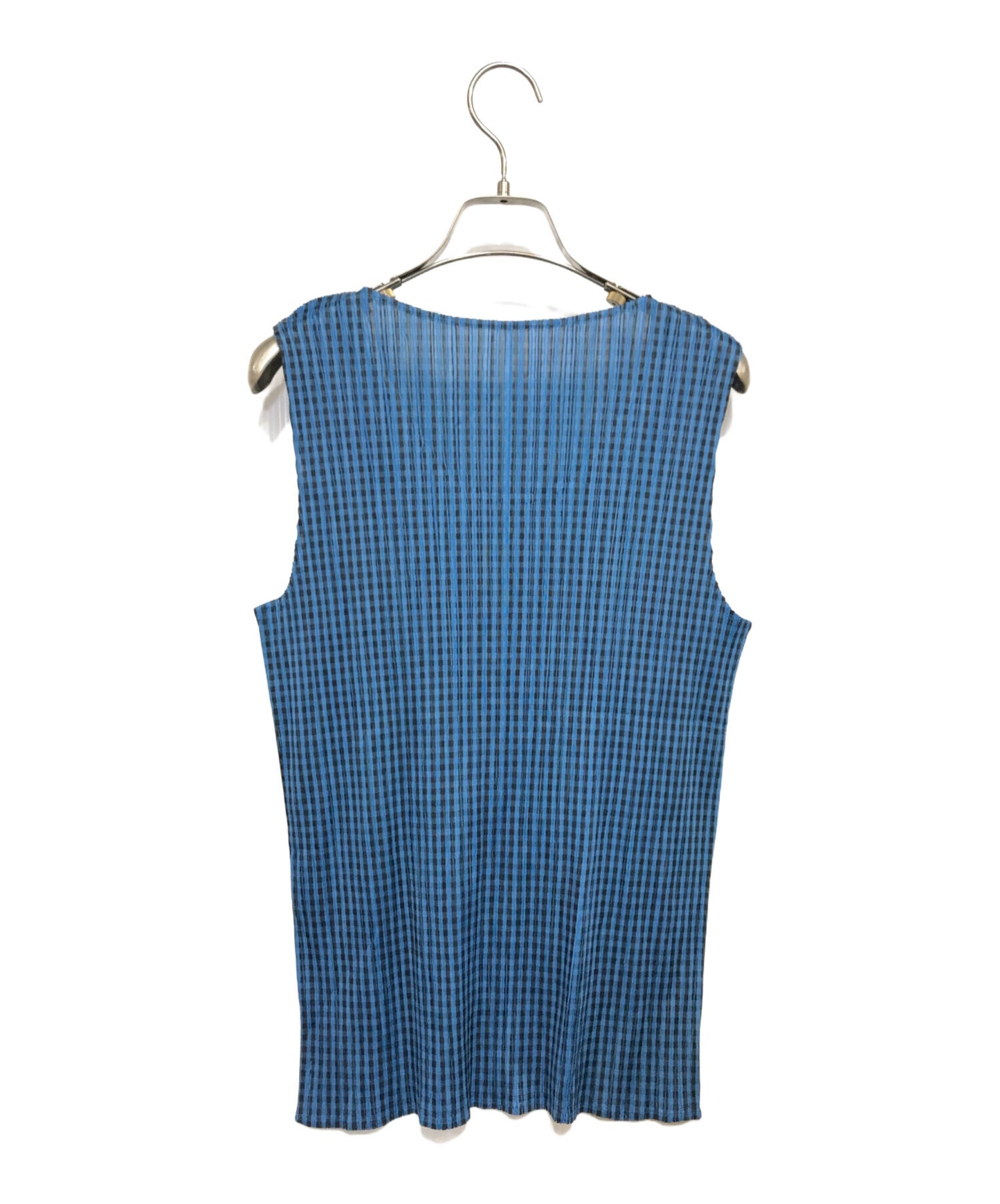 [Pre-owned] PLEATS PLEASE Plaid, sleeveless pleated cut and sewn PP54-JK600