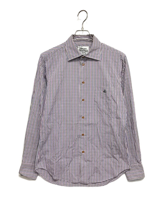 [Pre-owned] Vivienne Westwood man checked shirt 149013 7201