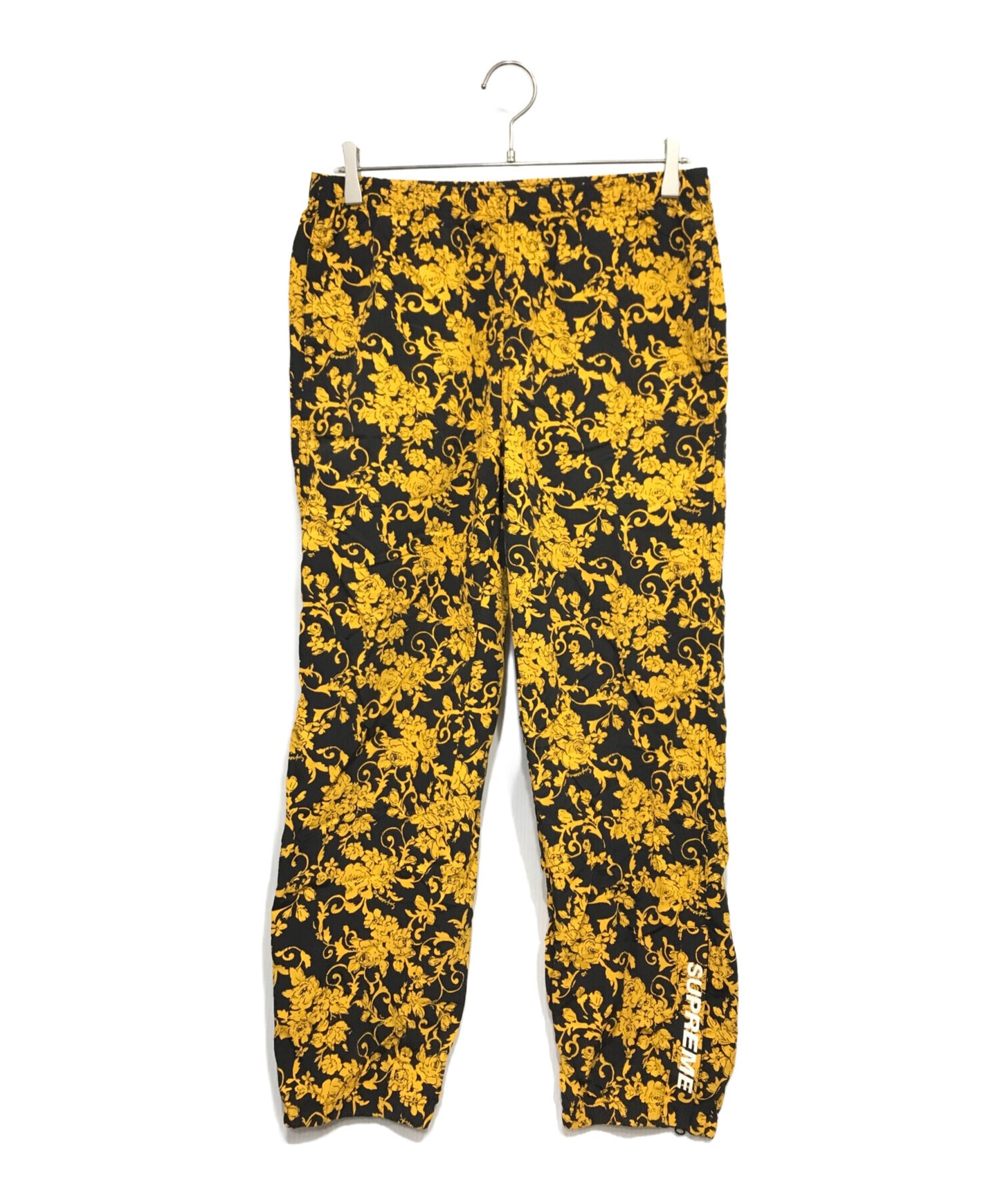 [Pre-owned] SUPREME 20SS Warm Up Pant Black Floral Easy Pants