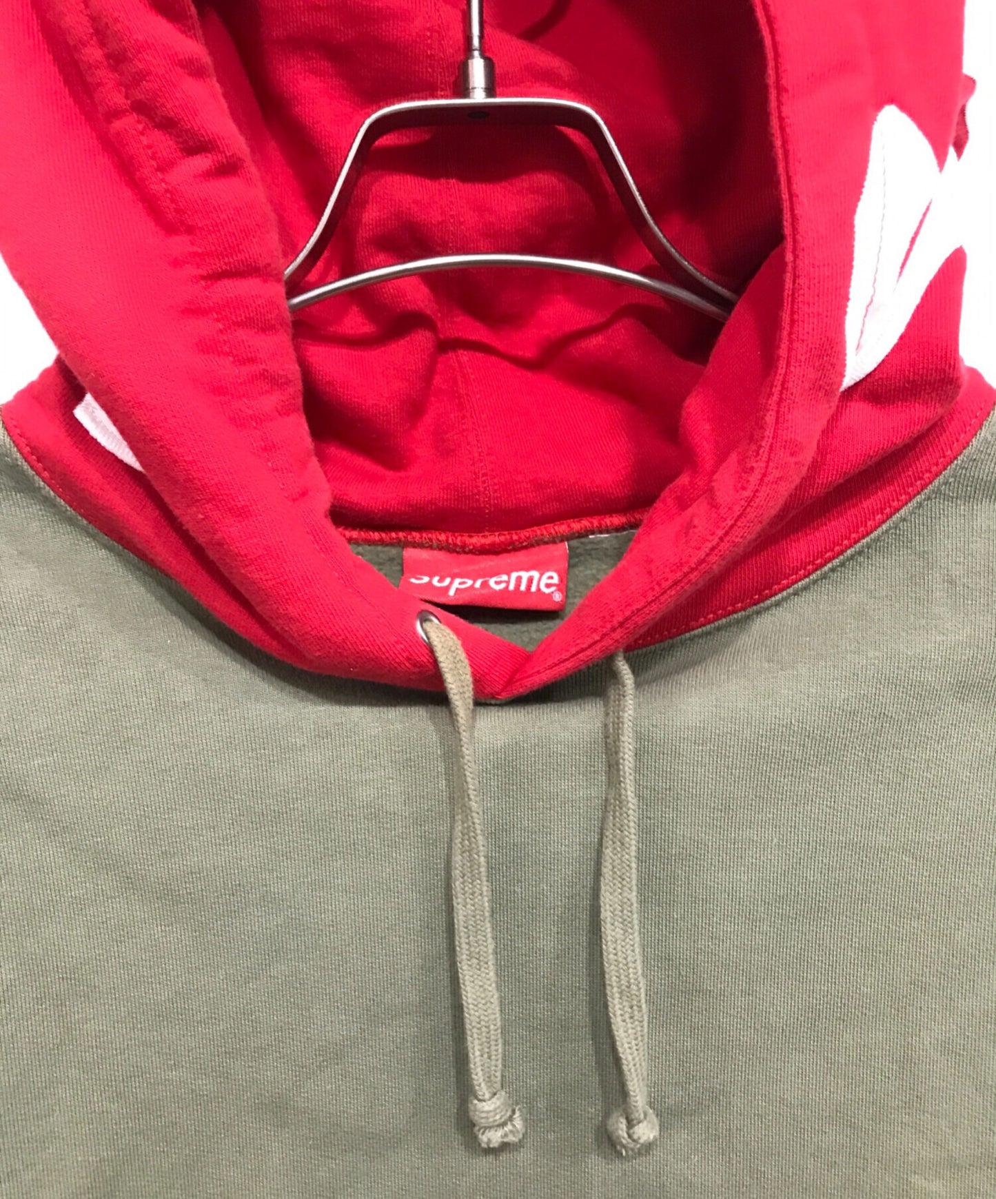 [Pre-owned] SUPREME 21AW Contrast Hooded Sweatshirt