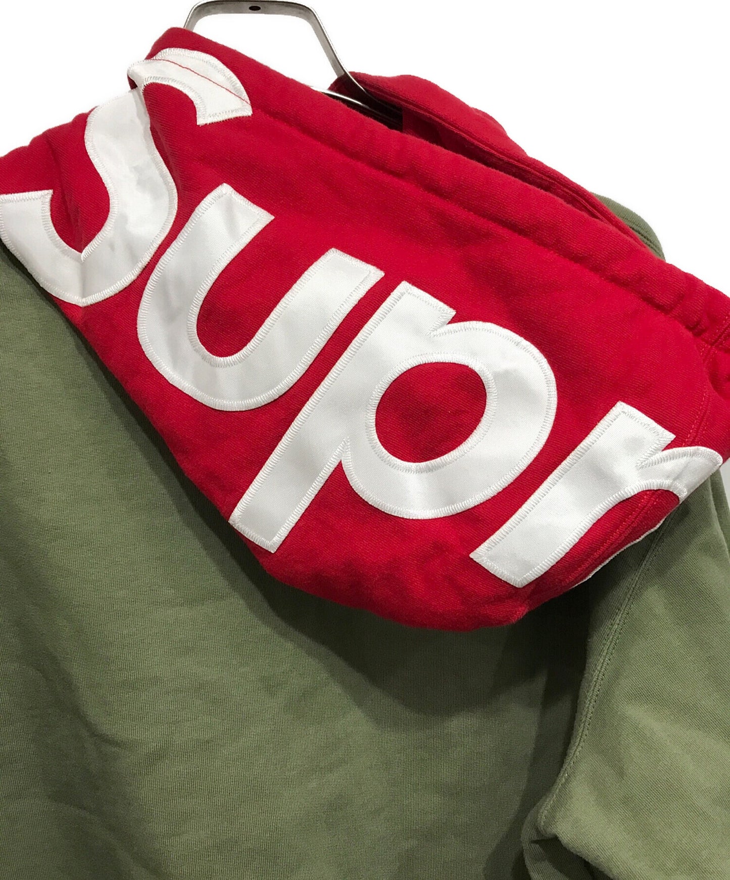 [Pre-owned] SUPREME 21AW Contrast Hooded Sweatshirt
