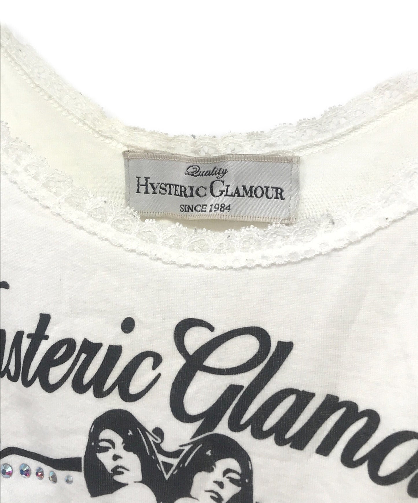 [Pre-owned] Hysteric Glamour Sleeveless cut and sewn with rhinestones 2CR-3830