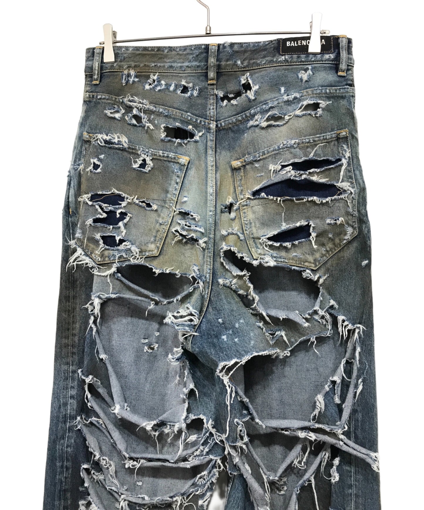 [Pre-owned] BALENCIAGA 23SS SUPER DESTROYED BAGGY denim pants 745248 tnw014012