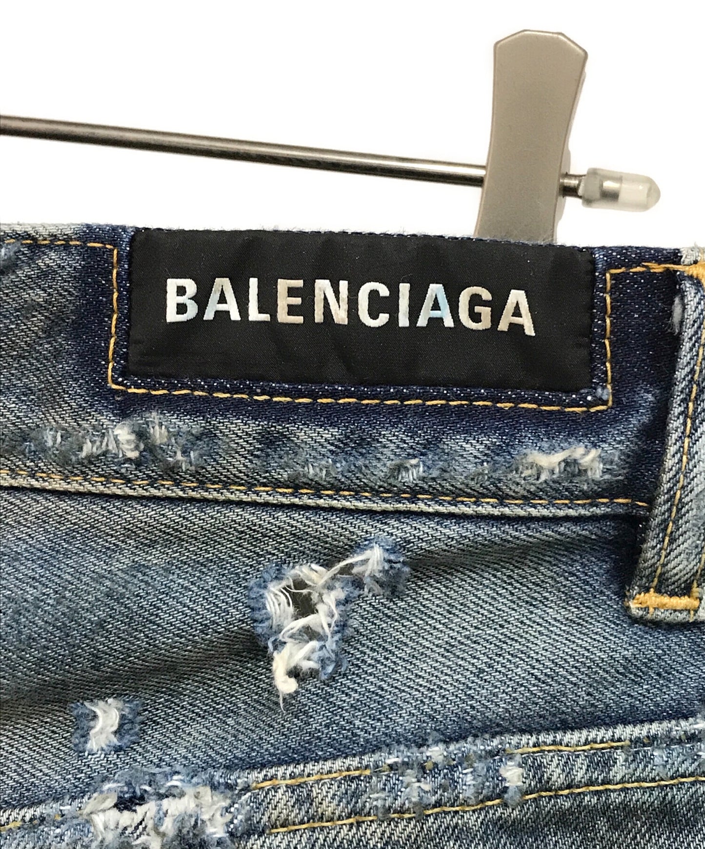 [Pre-owned] BALENCIAGA 23SS SUPER DESTROYED BAGGY denim pants 745248 tnw014012