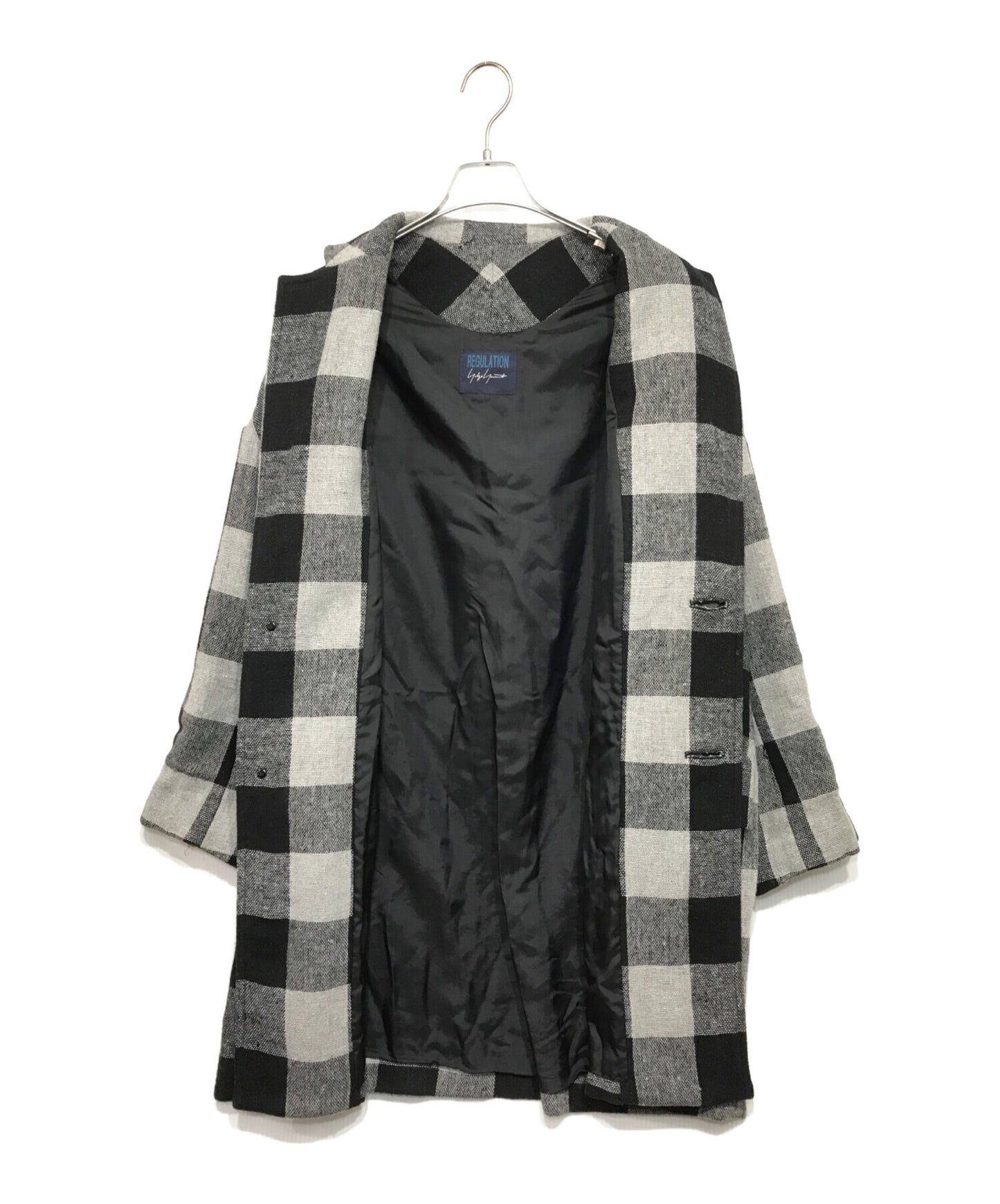 [Pre-owned] REGULATION Yohji Yamamoto Check Chester Coat FV-C53-102