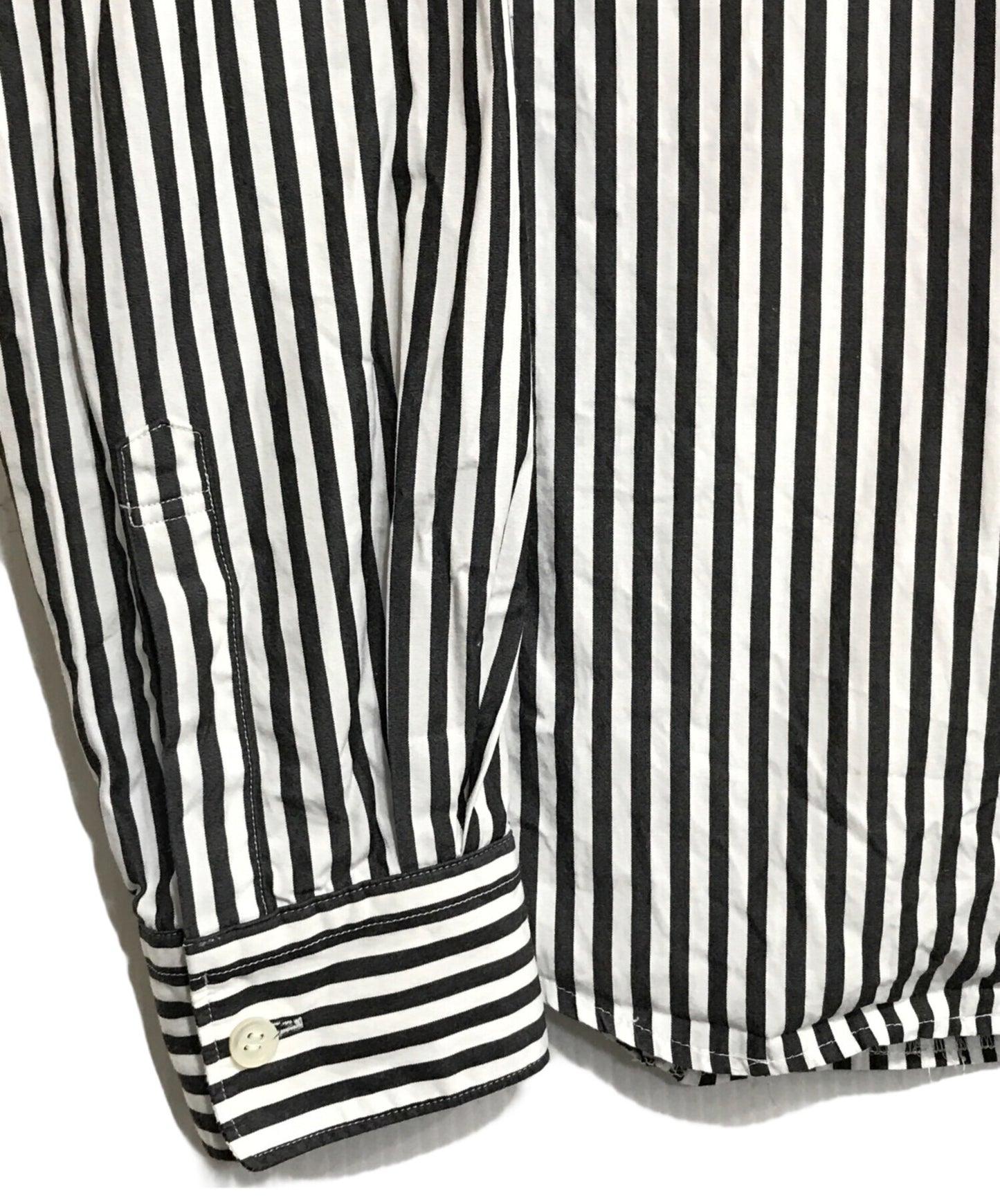 [Pre-owned] COMME des GARCONS GIRL Ruffle Stripe Shirt NM-B007