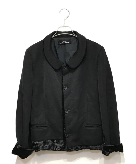 [Pre-owned] tricot COMME des GARCONS Velour Switched Round Collar Jacket TJ-08019M