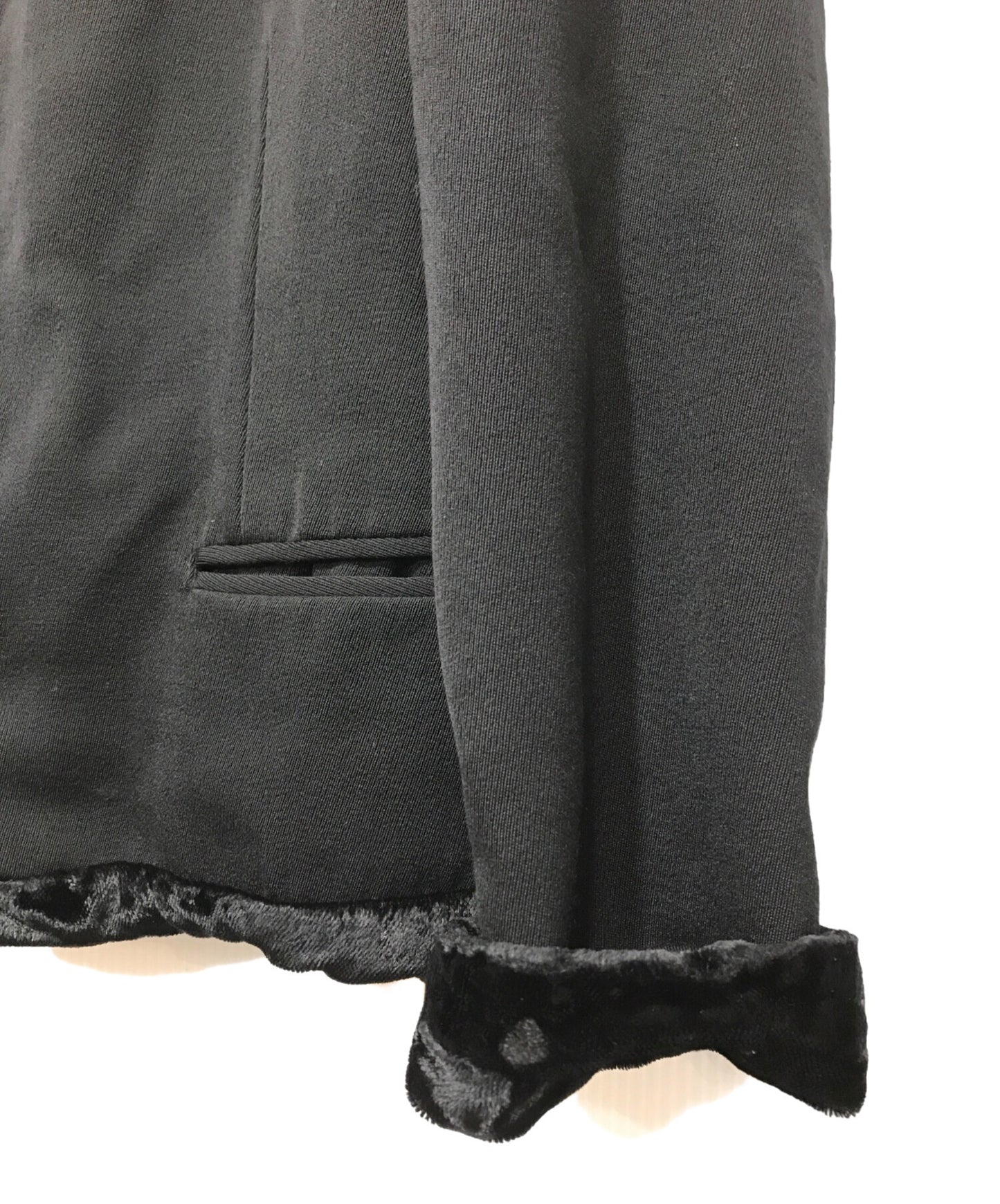 [Pre-owned] tricot COMME des GARCONS Velour Switched Round Collar Jacket TJ-08019M
