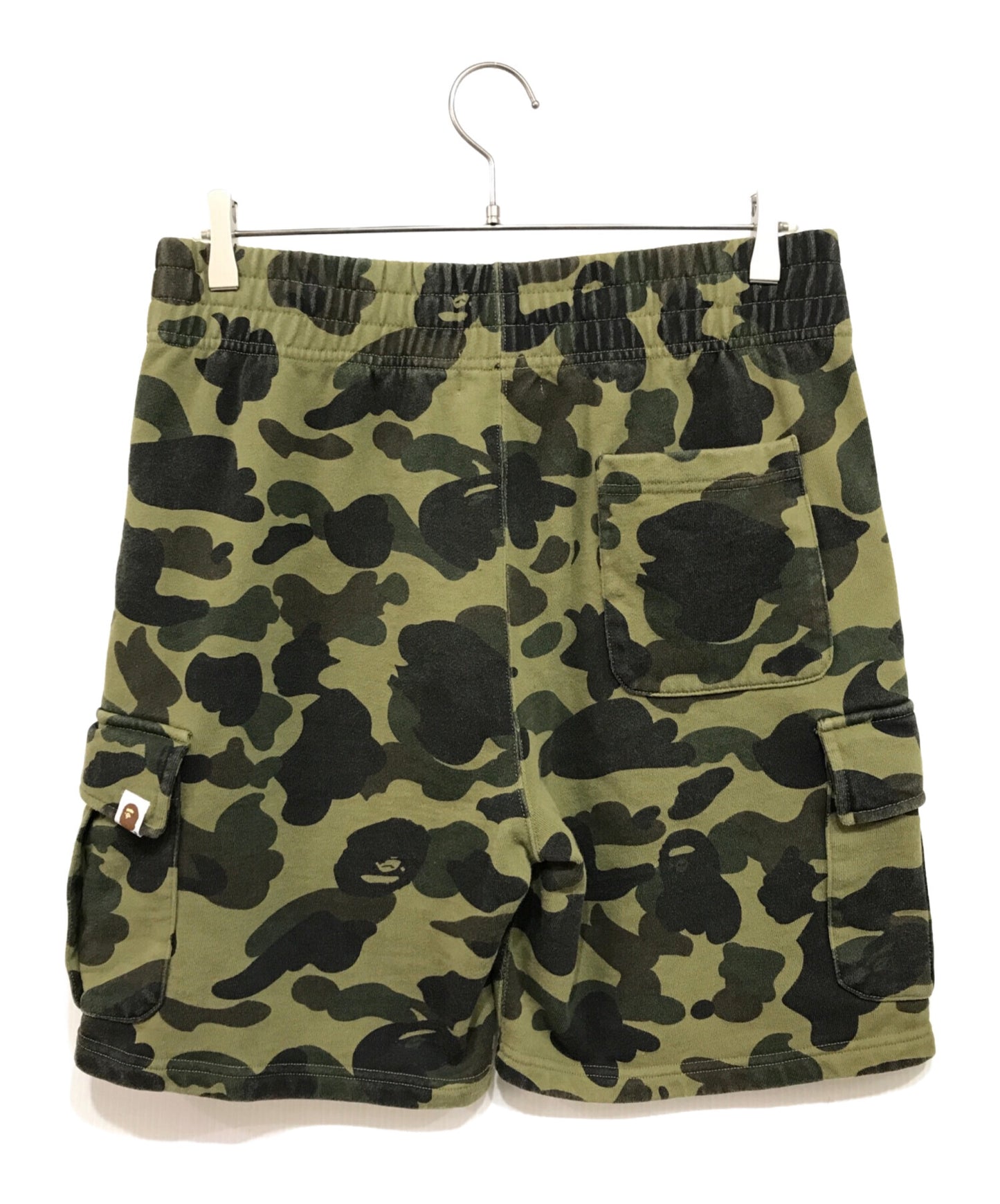 [Pre-owned] A BATHING APE 1st camo yellow sweat cargo shorts 001SPJ801005M
