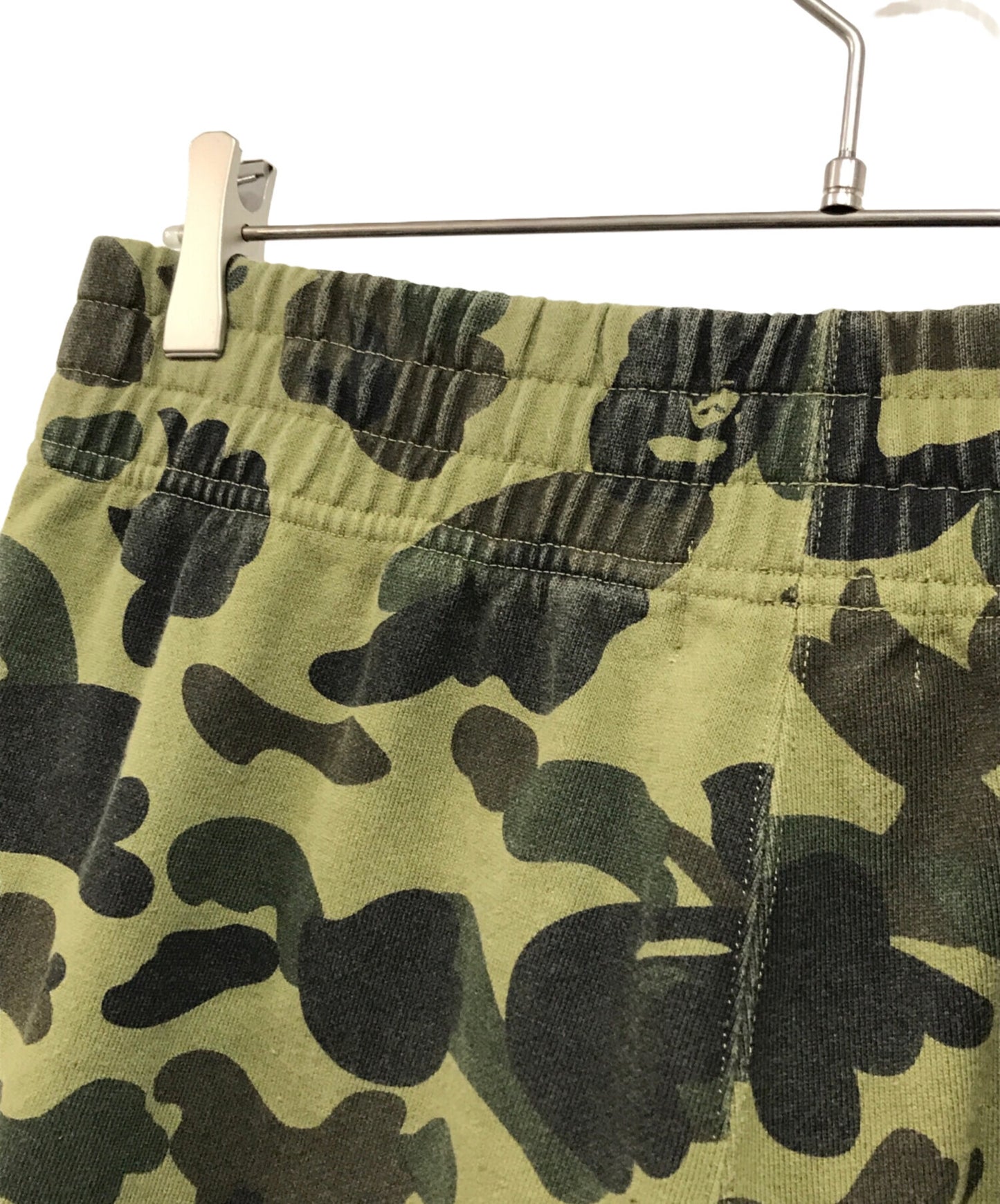 [Pre-owned] A BATHING APE 1st camo yellow sweat cargo shorts 001SPJ801005M