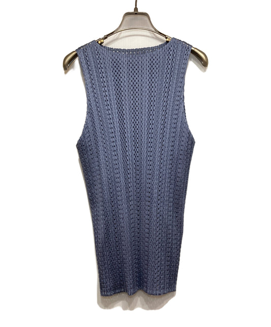 [Pre-owned] PLEATS PLEASE Sleeveless Lace Blouse PP93-JK581