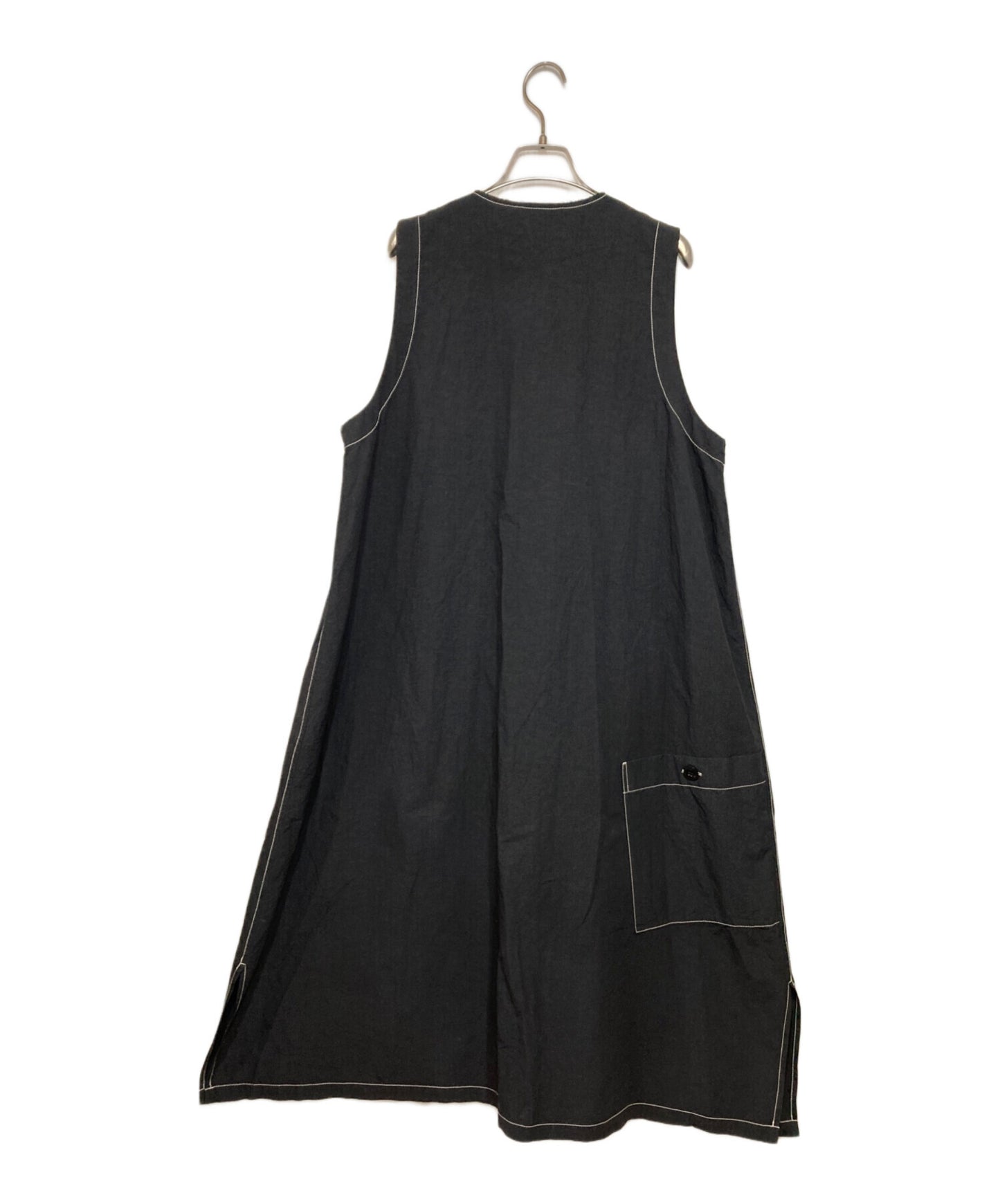 [Pre-owned] Y's 25SS COTTON LINEN DUMP SLEEVELESS DRESS YD-D26-023-2-01
