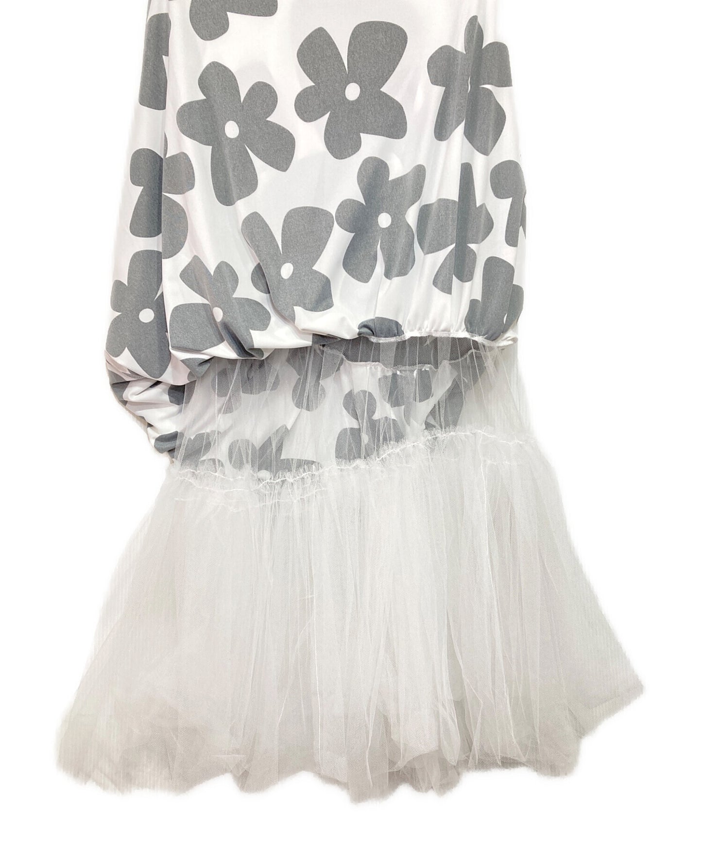 [Pre-owned] COMME des GARCONS 22SS Tulle Layered Sleeveless Floral Dress GI-T021