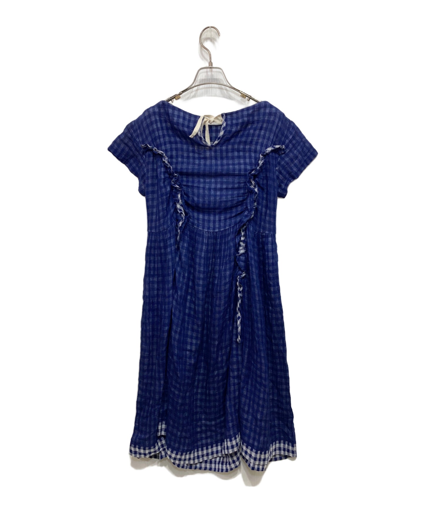 [Pre-owned] tricot COMME des GARCONS Check French Sleeve Dress TQ-O012